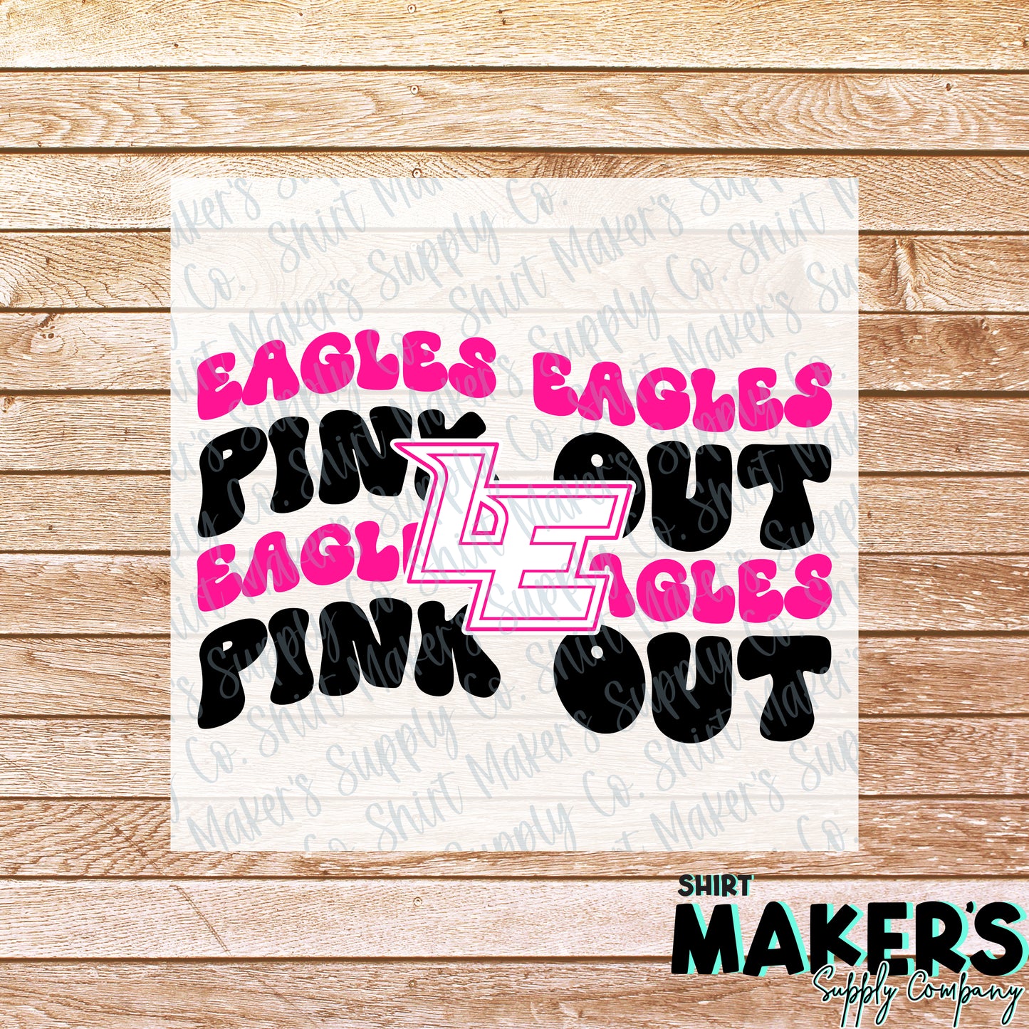 Luling Eagles Pink Out DTF or Sublimation Transfer