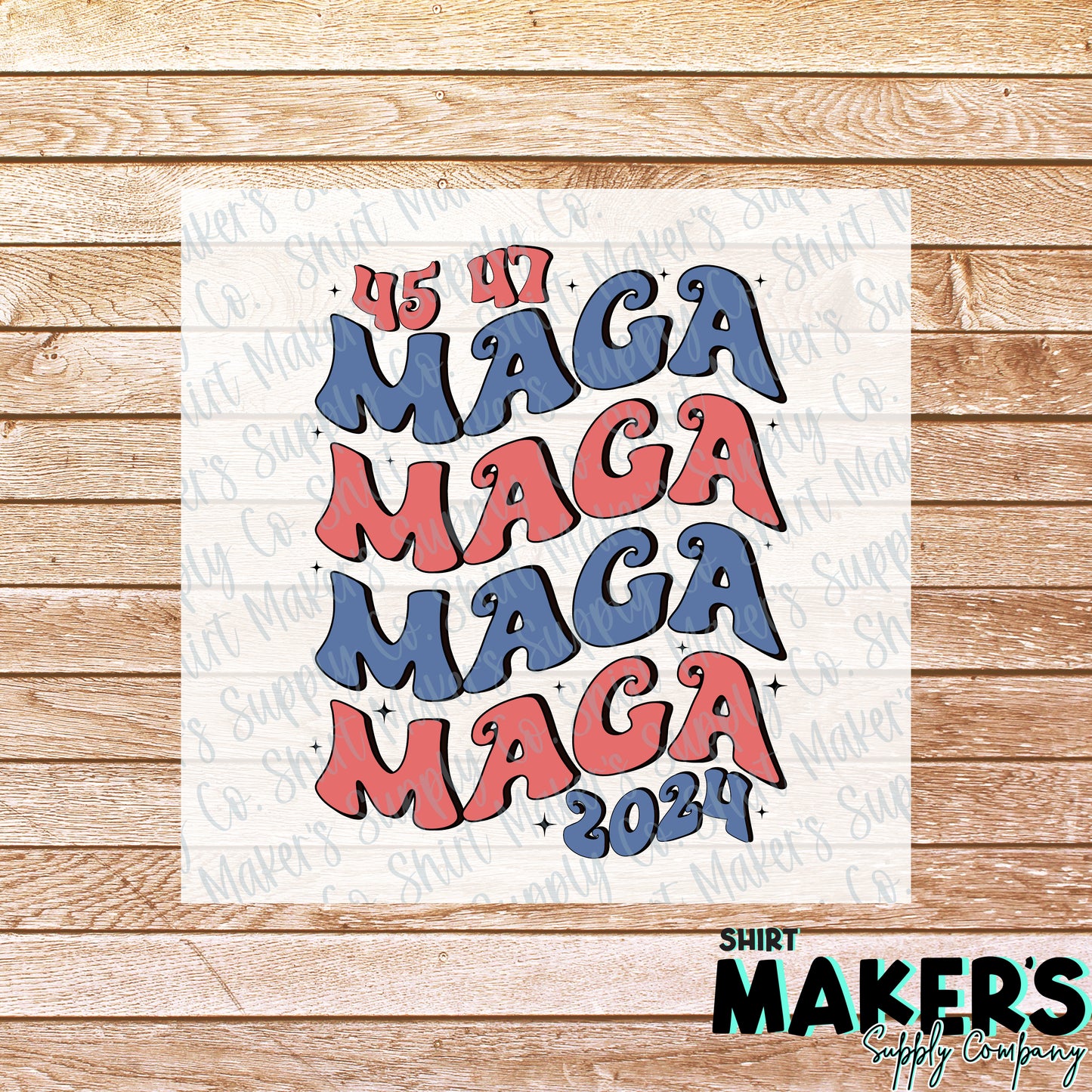Trump Maga 2024 2 DTF or Sublimation Transfer