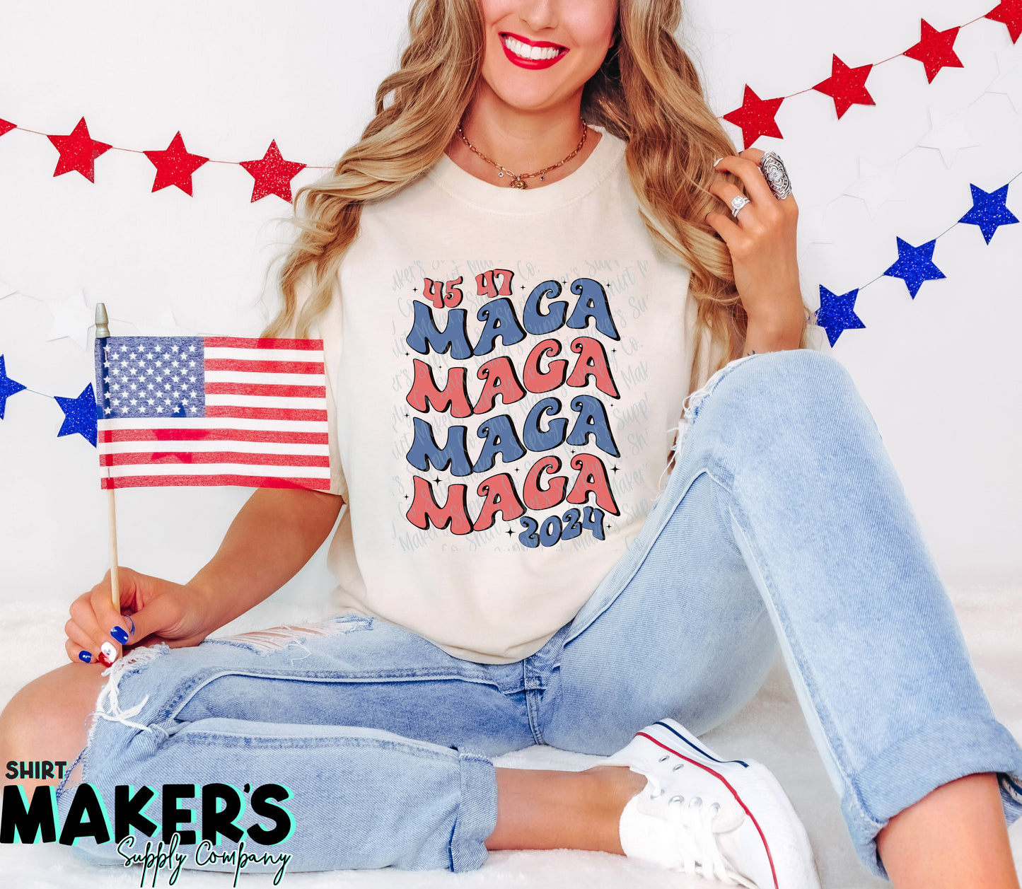 Trump Maga 2024 2 DTF or Sublimation Transfer