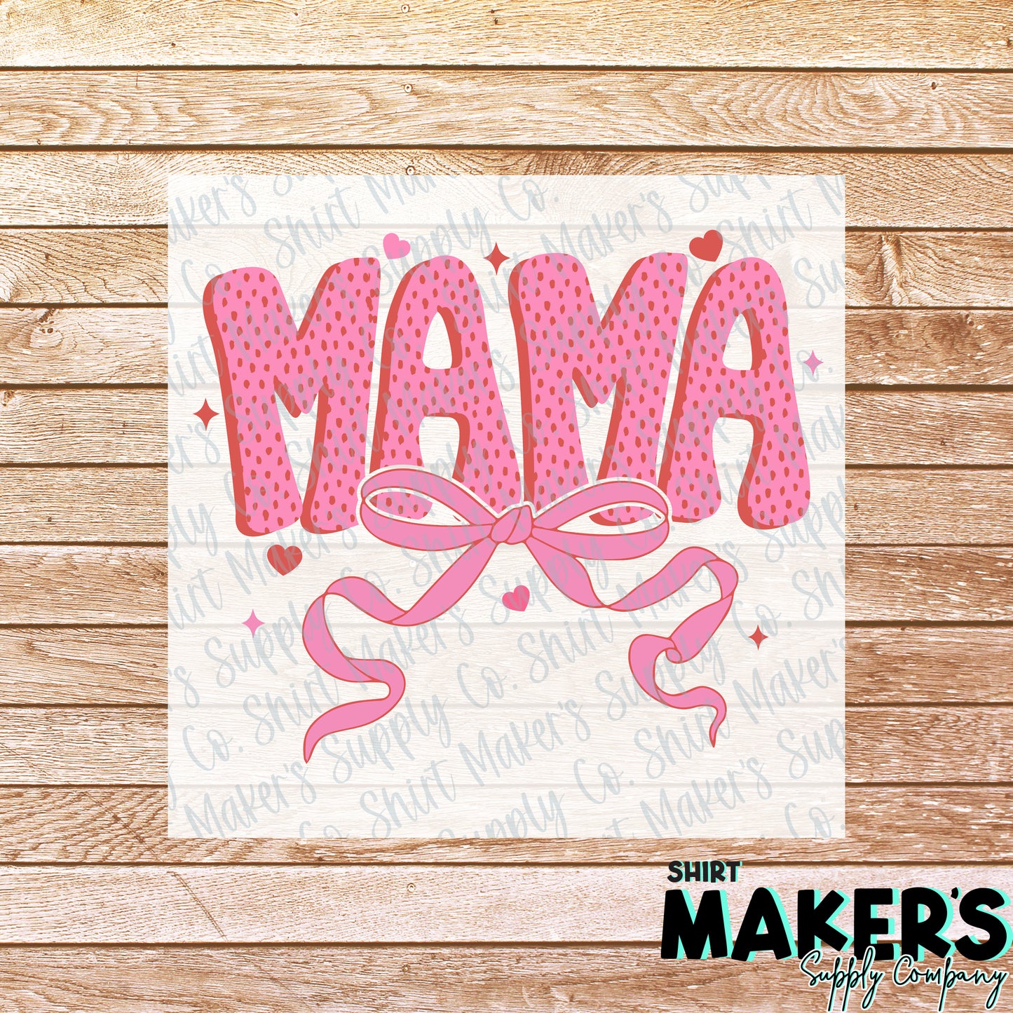 Mama Bow Valentine's Day DTF or Sublimation Transfer