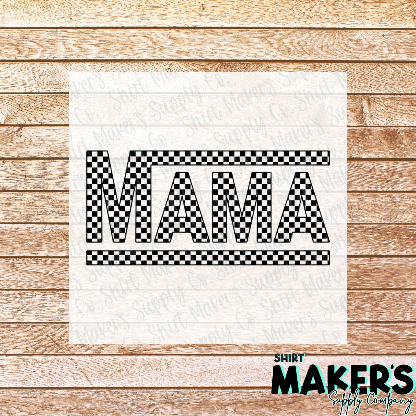 Checkered Mama DTF or Sublimation Transfer