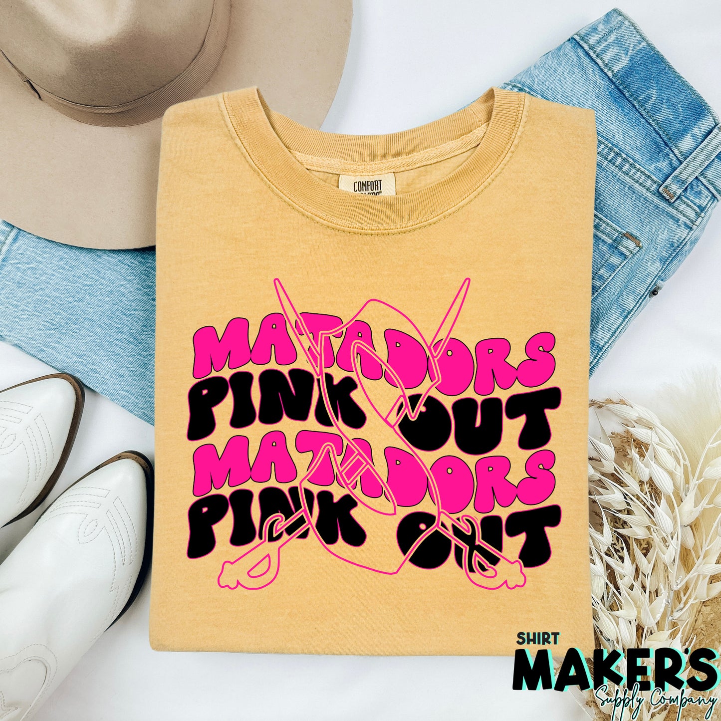 Seguin Matadors Pink Out DTF or Sublimation Transfer