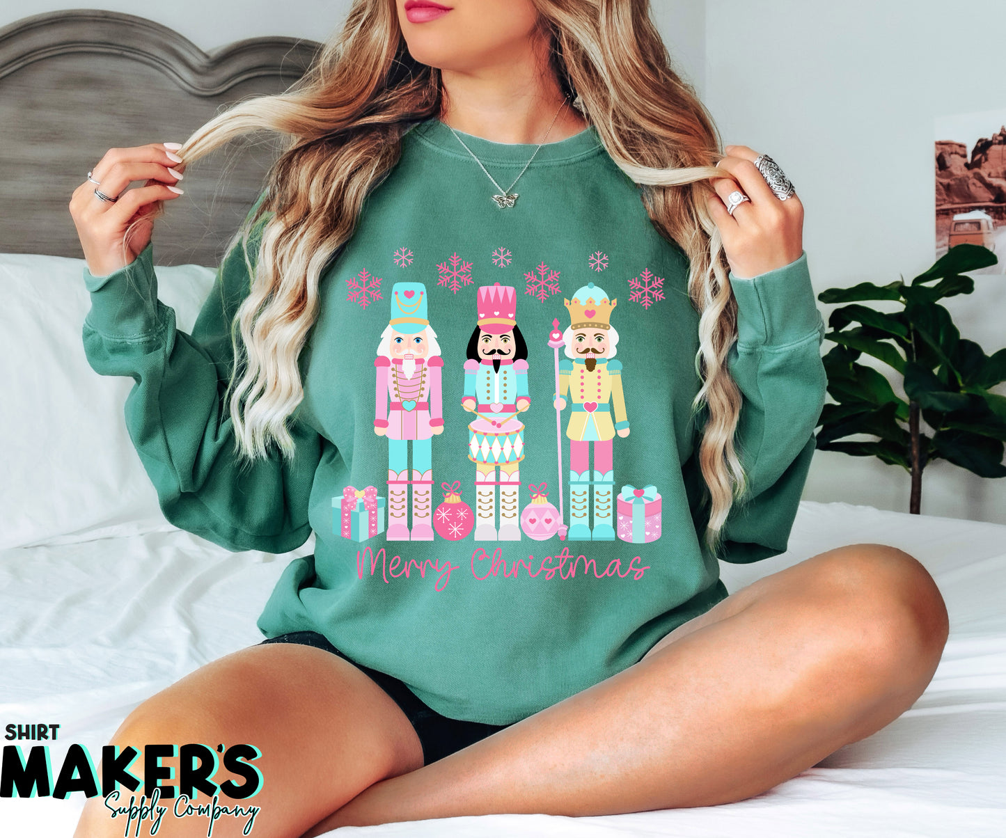 Merry Christmas Nutcrackers DTF or Sublimation Transfer