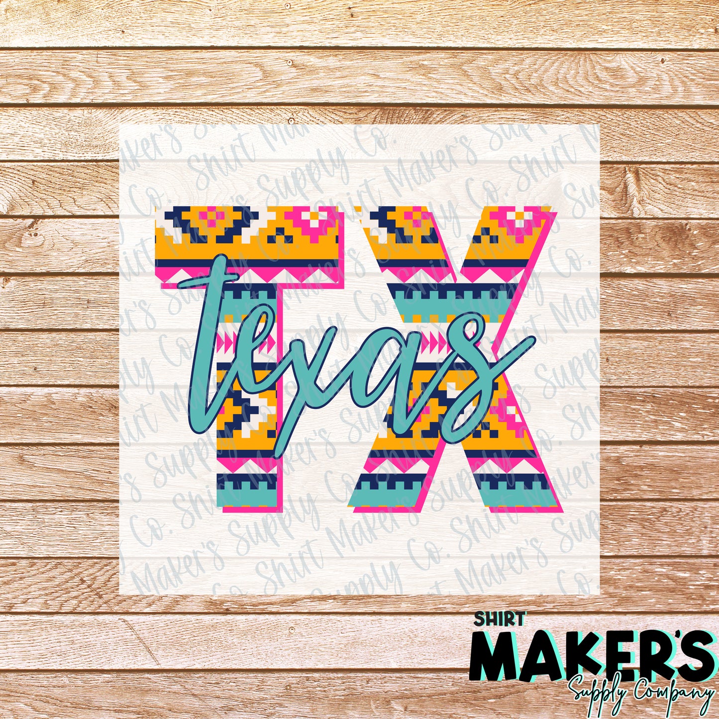 Texas Aztec Print DTF or Sublimation Transfer