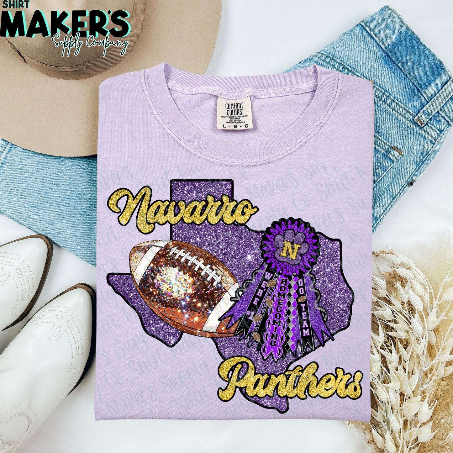 Navarro Panthers Homecoming DTF or Sublimation Transfer