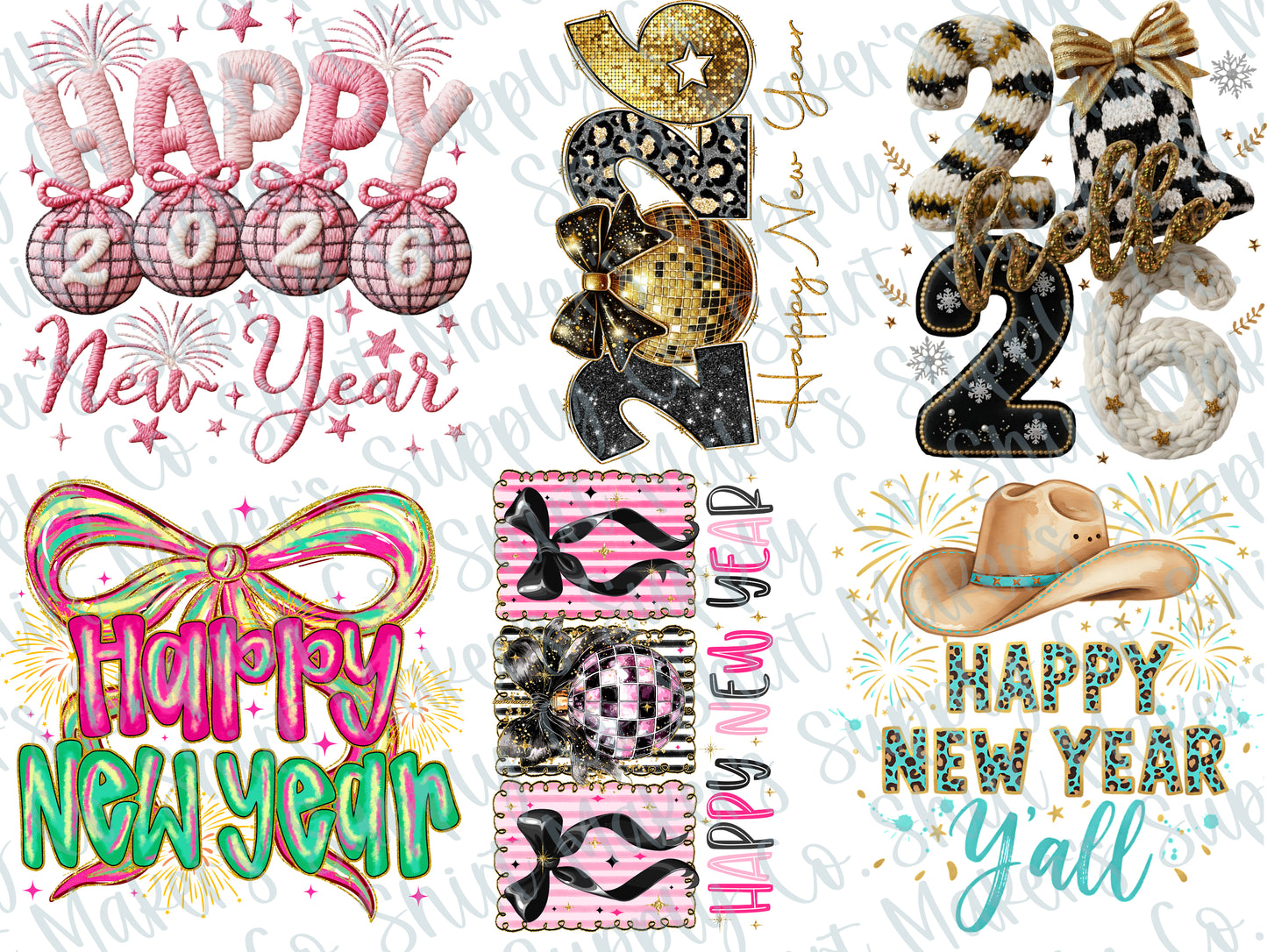 New Years 2026 DTF Gang Sheet