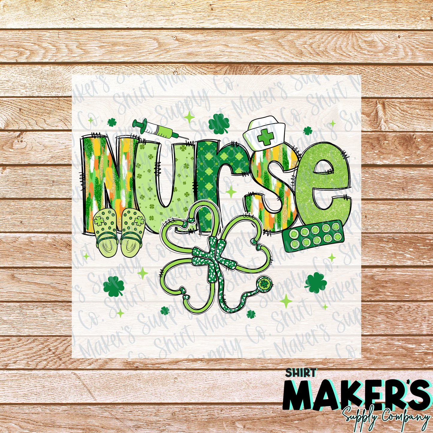 Nurse St. Patrick's Day DTF or Sublimation Transfer