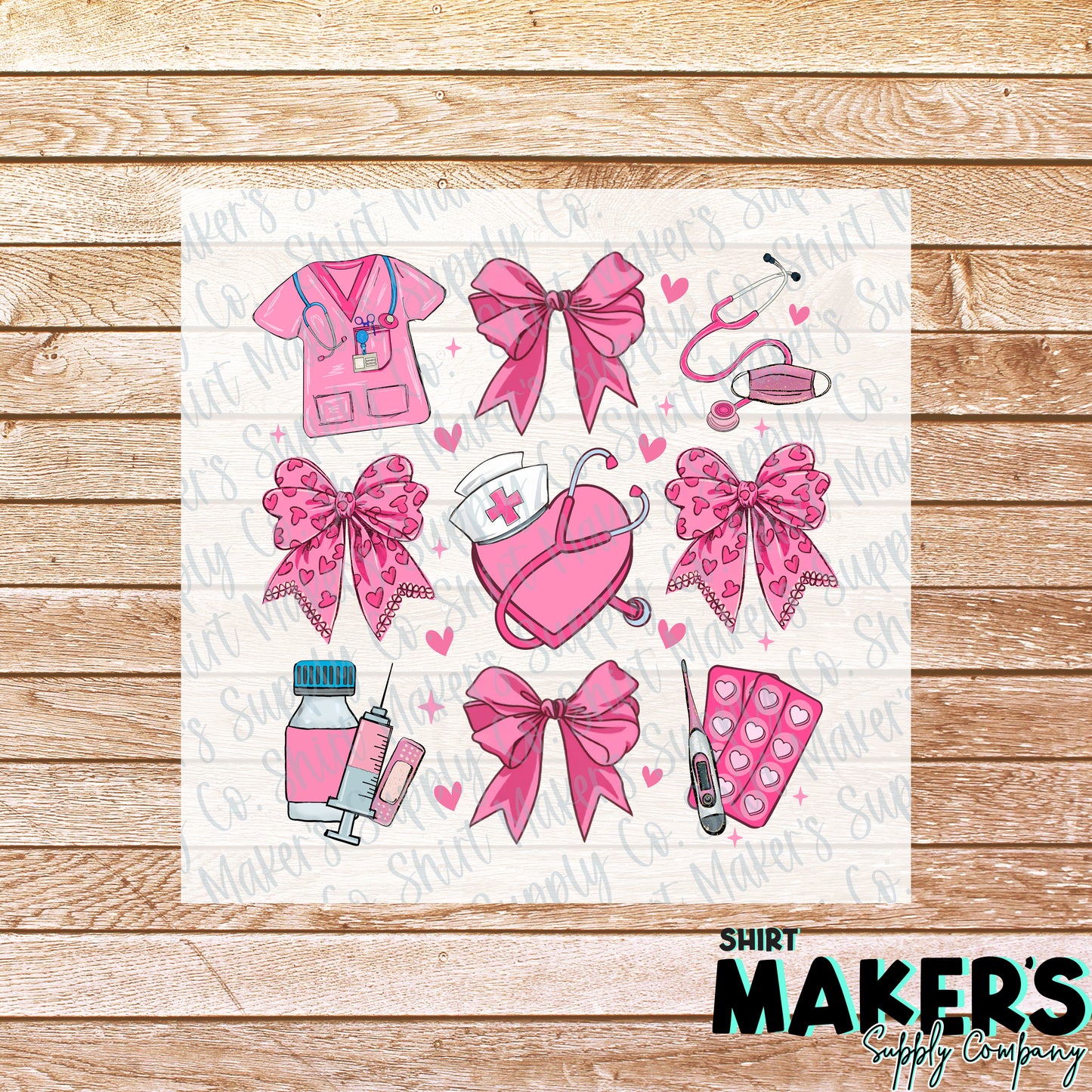 Nurse Coquette Valentine's Day DTF or Sublimation Transfer