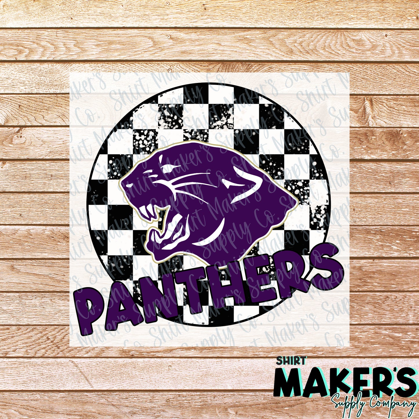 Navarro Panthers Checkered DTF or Sublimation Transfer