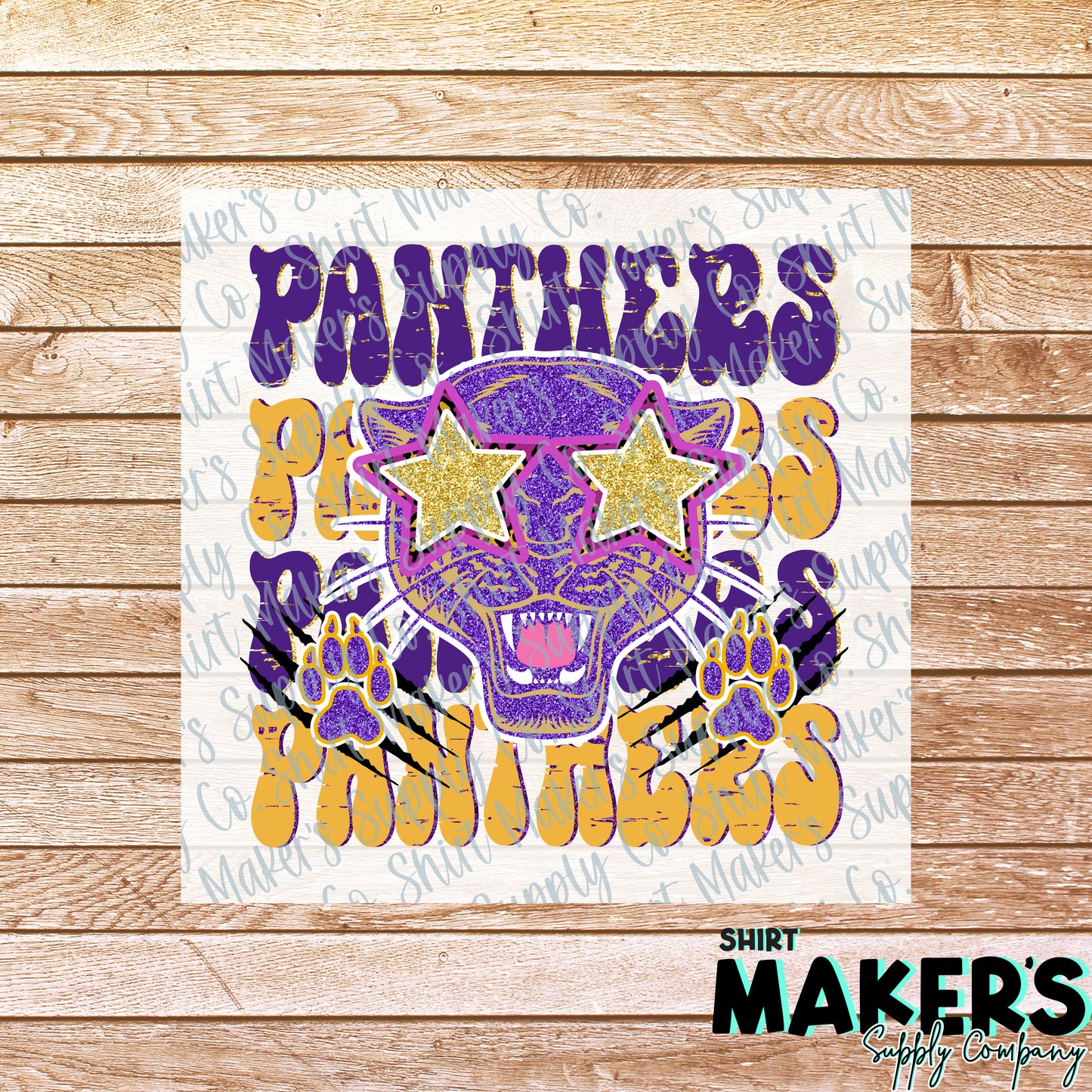 Navarro Panthers Stars DTF or Sublimation Transfer