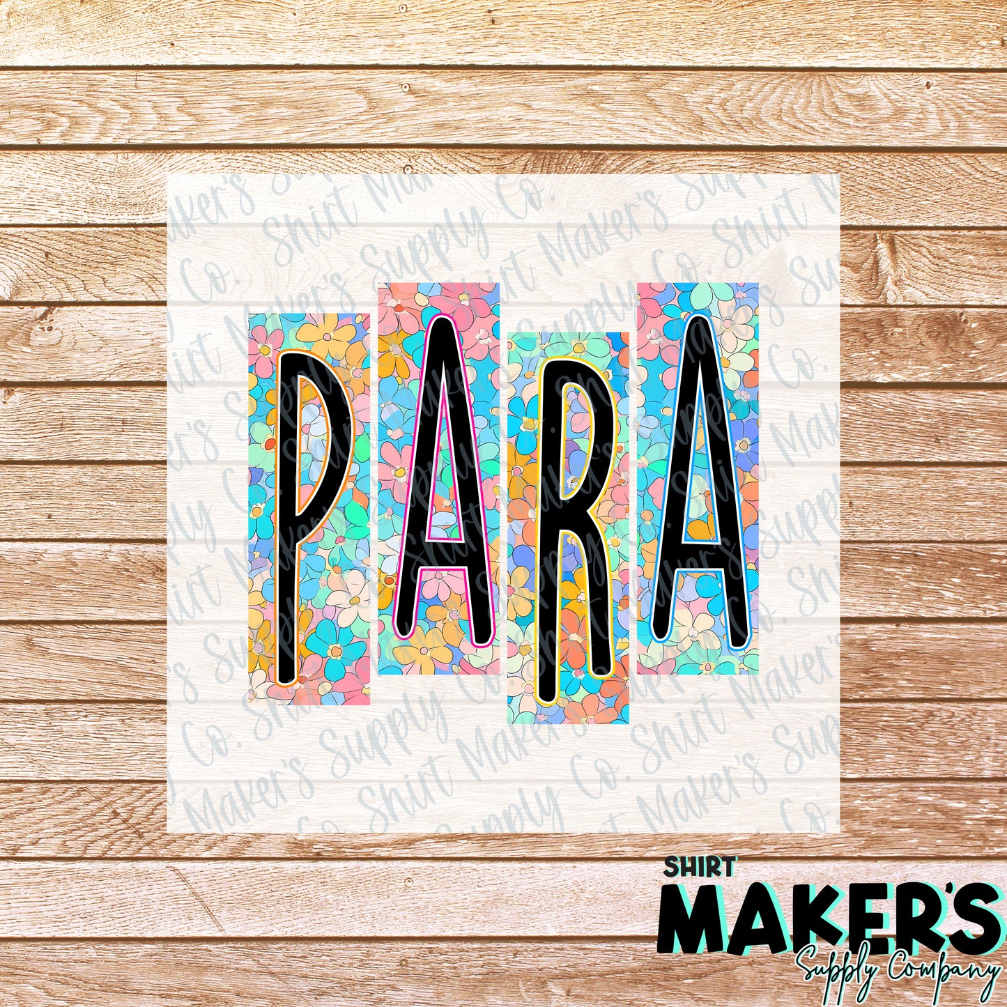 Para Floral DTF or Sublimation Transfer