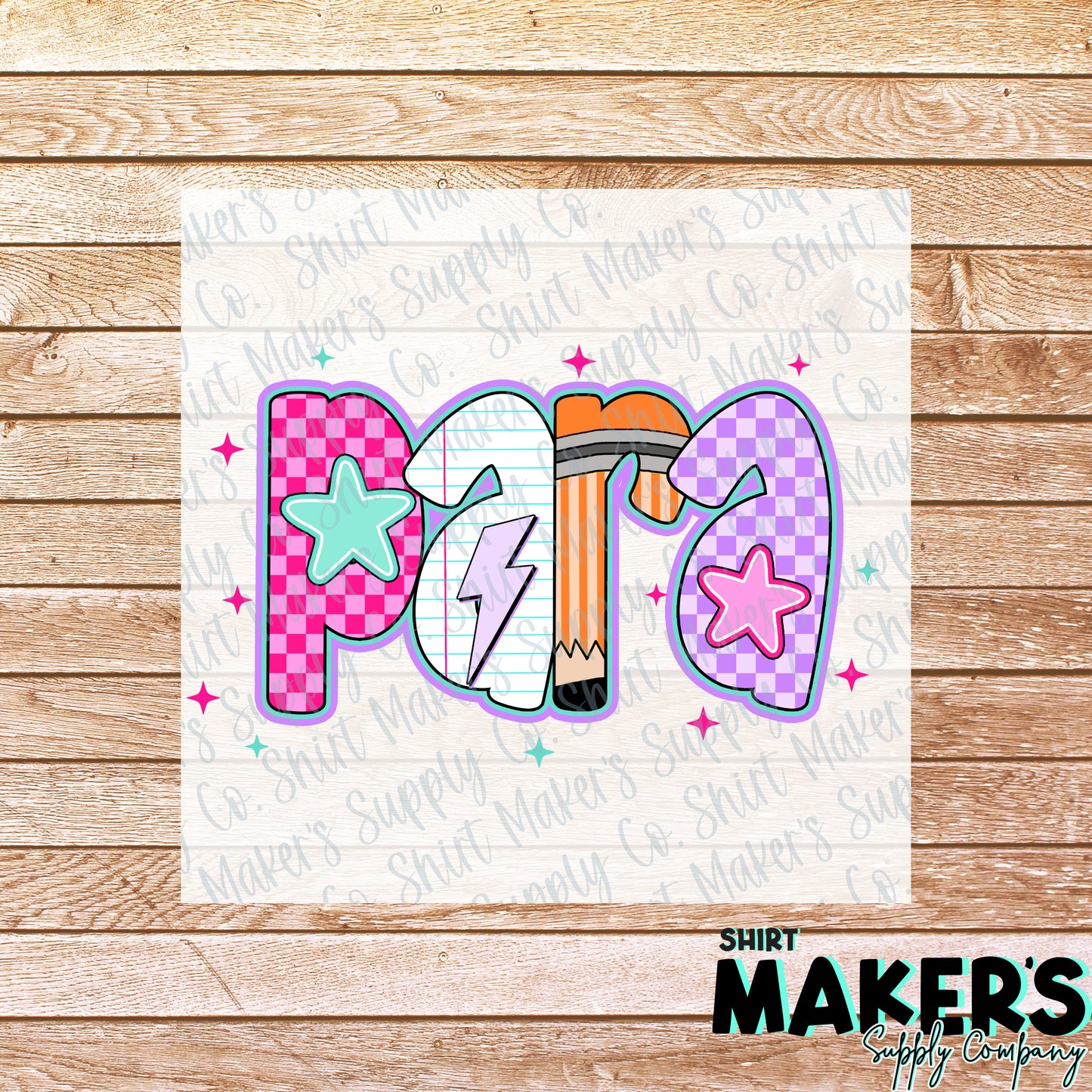 Para Retro DTF or Sublimation Transfer
