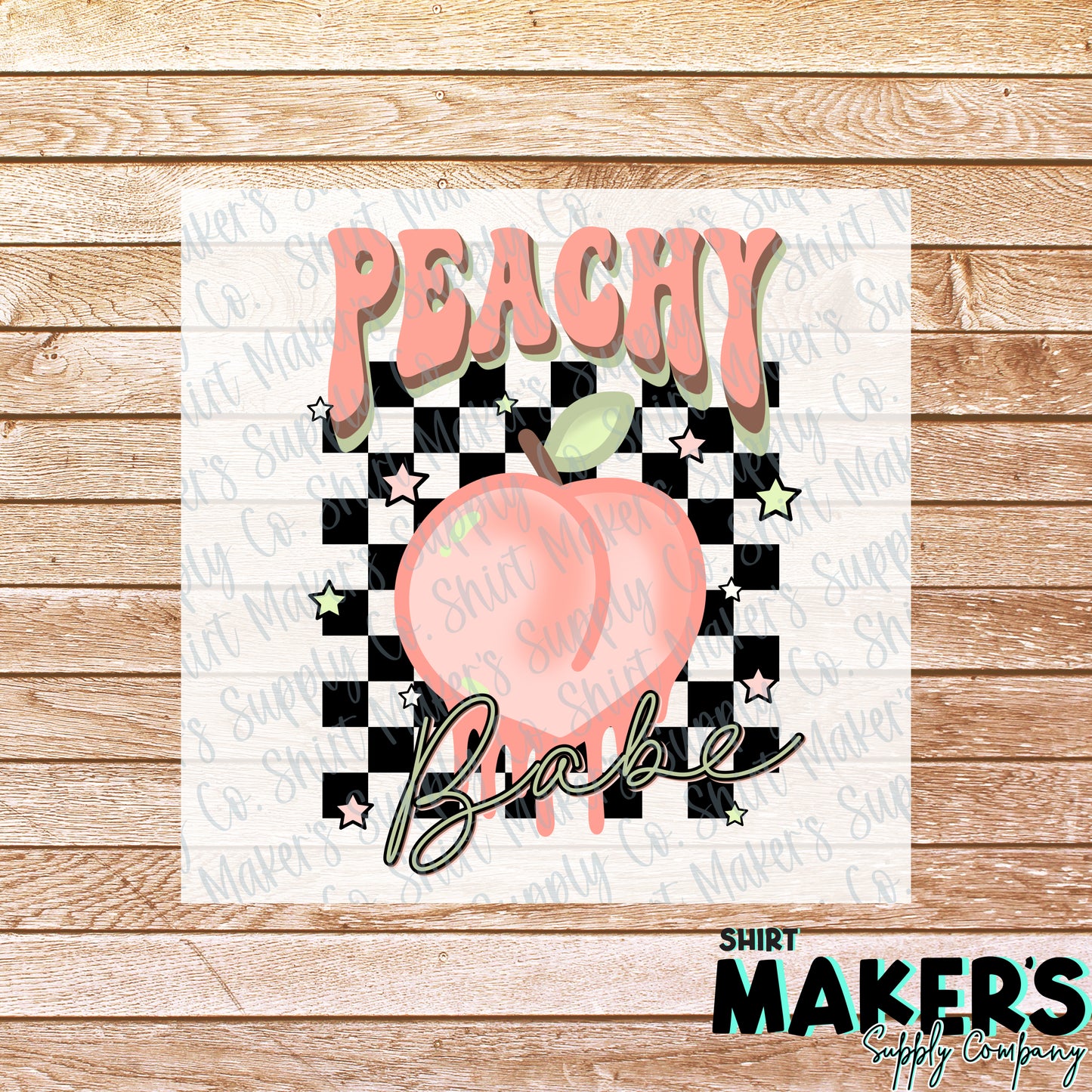 Peachy Babe DTF or Sublimation Transfer