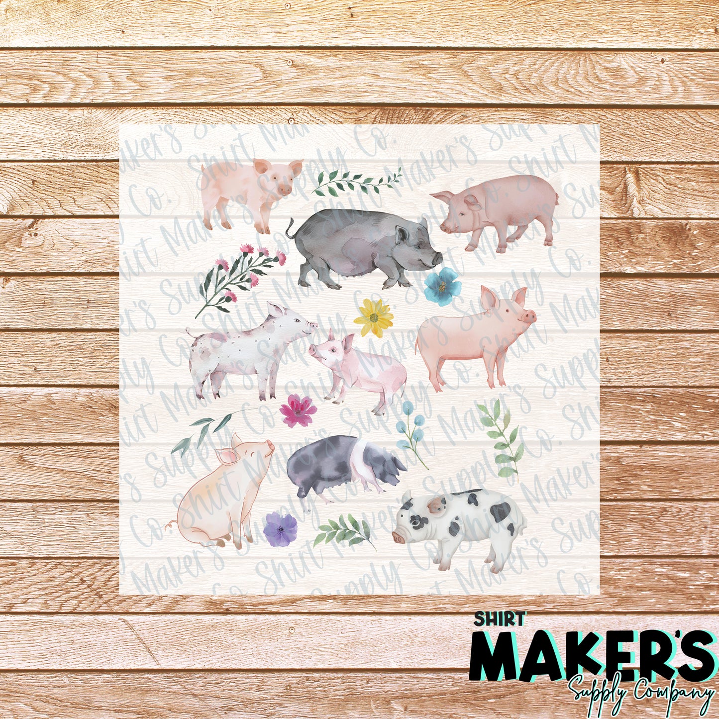 Pigs DTF or Sublimation Transfer