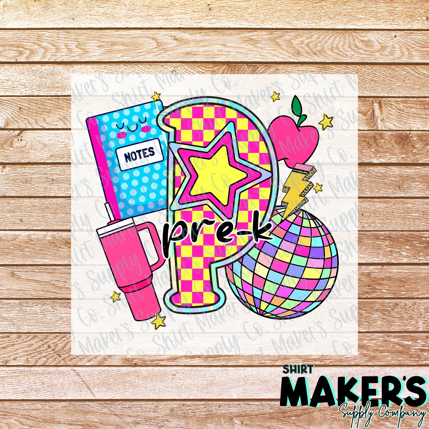 Pre-School Disco DTF or Sublimation Transfer