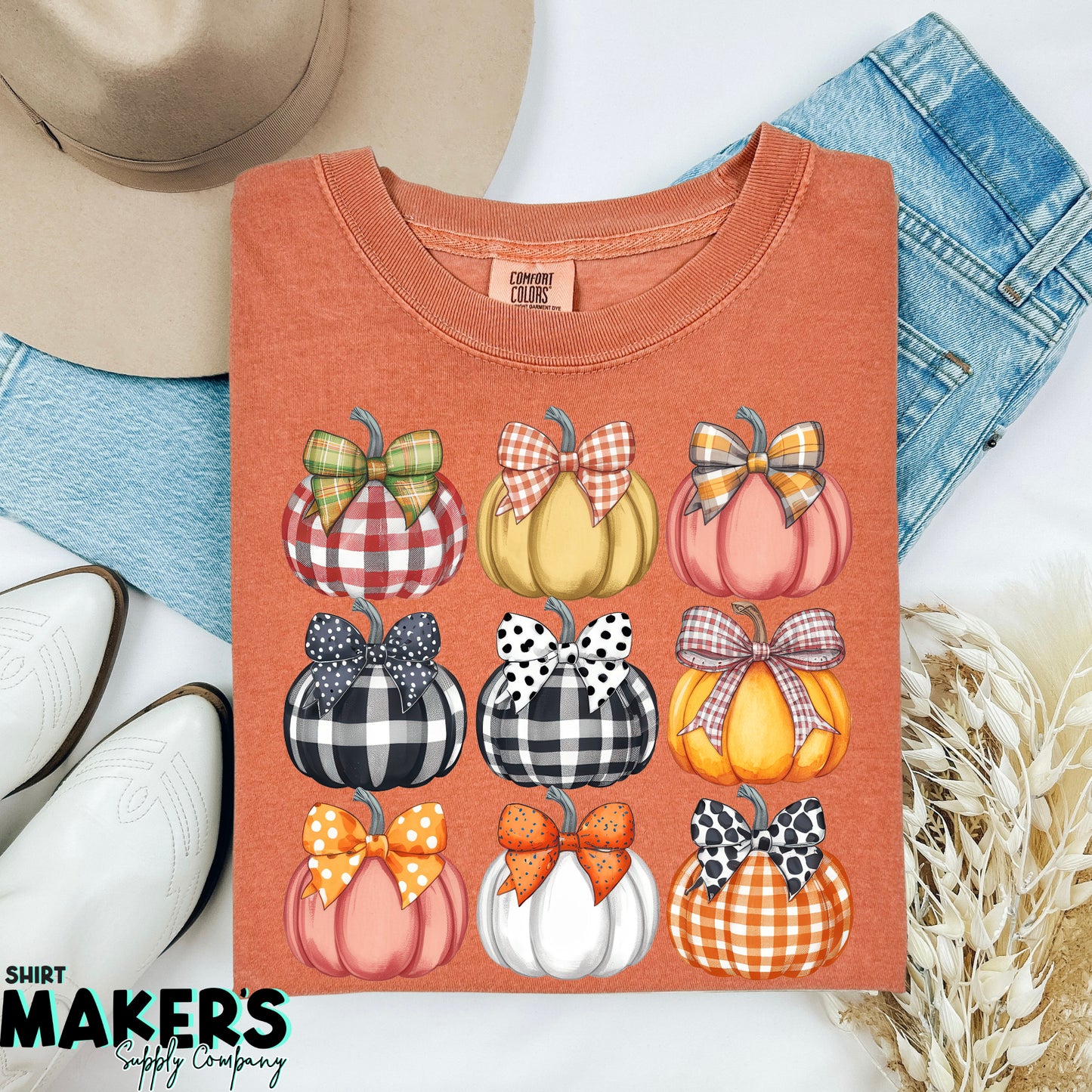 Fall Pumpkin Collage DTF or Sublimation Transfer