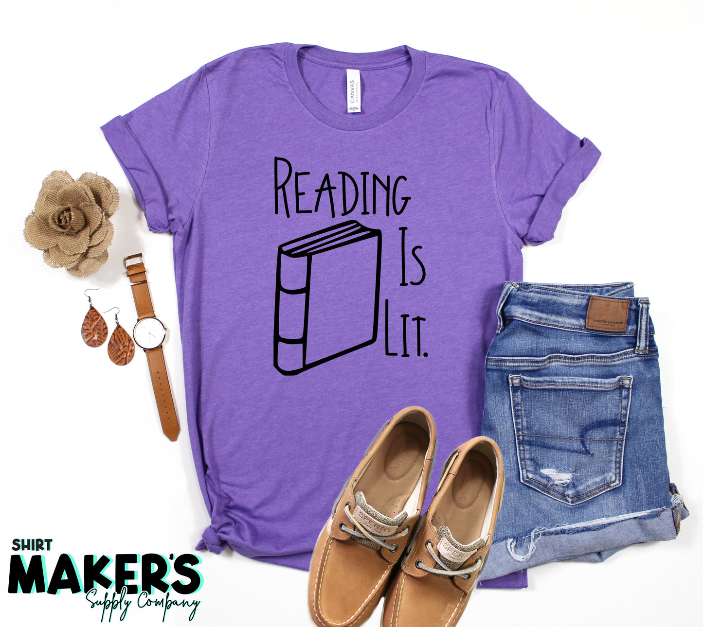 Reading is Lit Screen Print Transfer