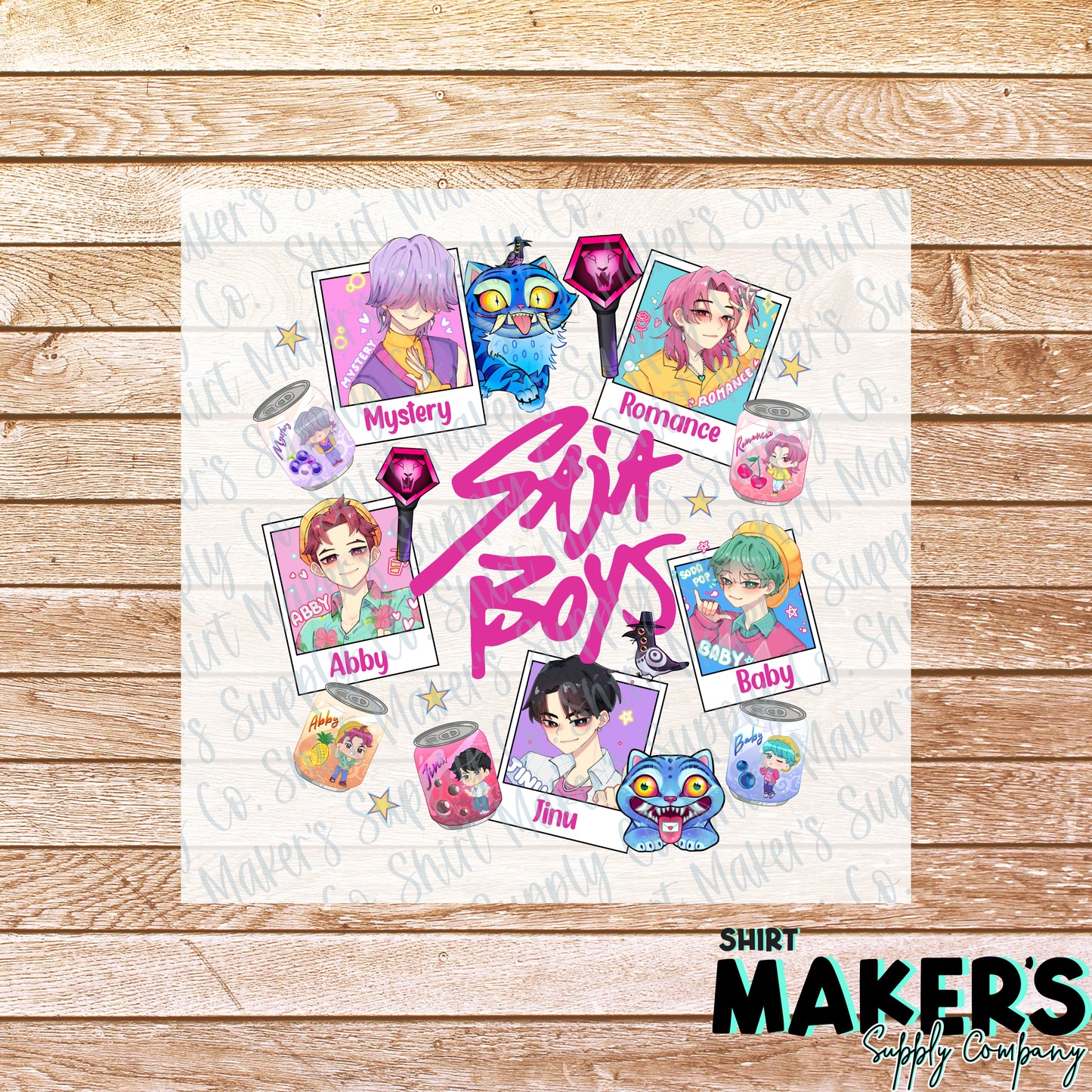 Saja Boys K-Pop Demon Hunters DTF or Sublimation Transfer