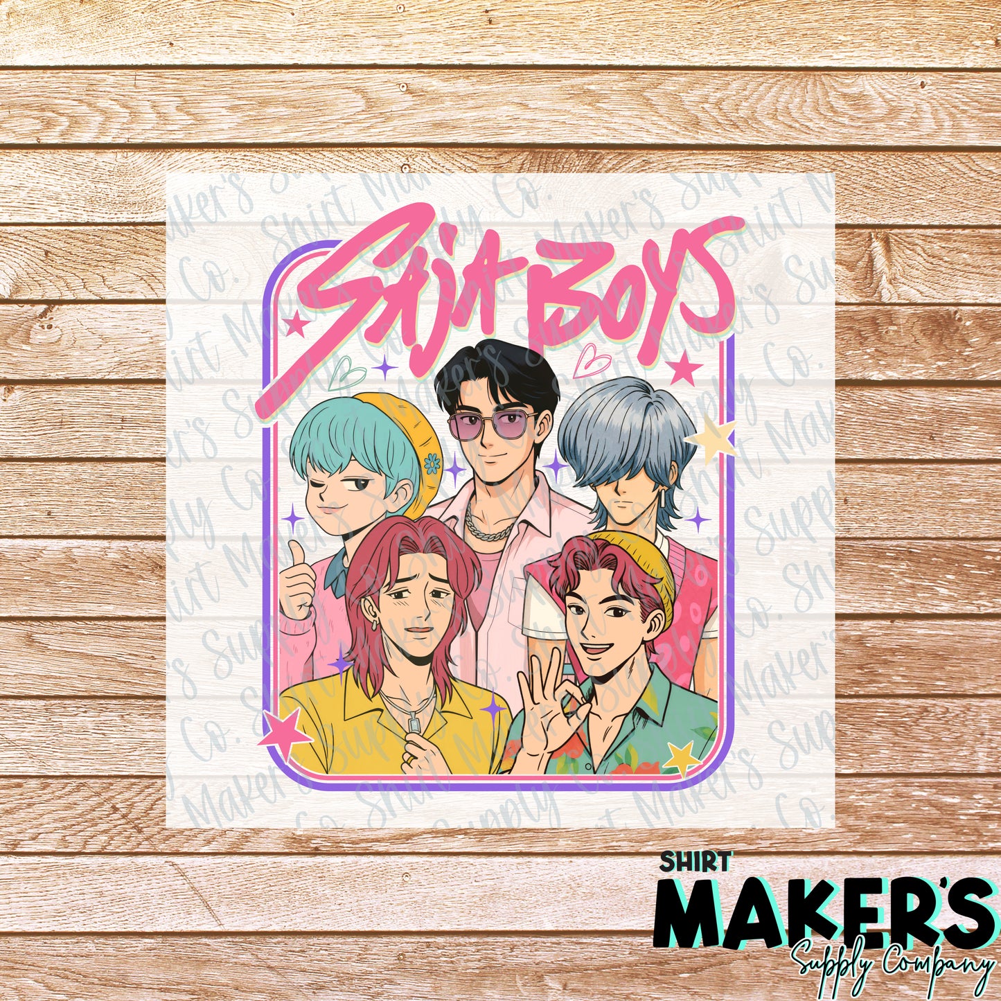 Saja Boys K-Pop Demon Hunters DTF or Sublimation Transfer