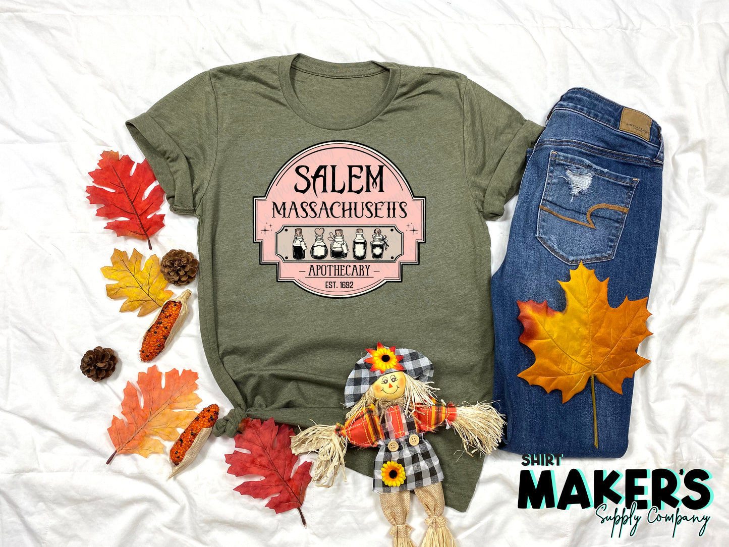 Salem Apothecary Screen Print Transfer