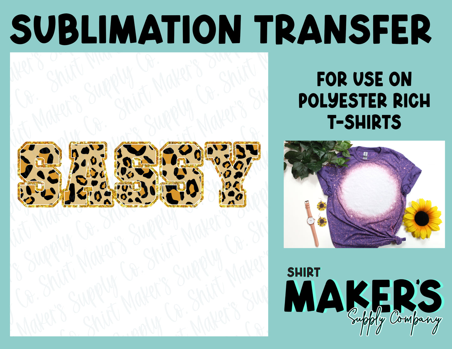 Sassy Cheetah Sublimation Transfer