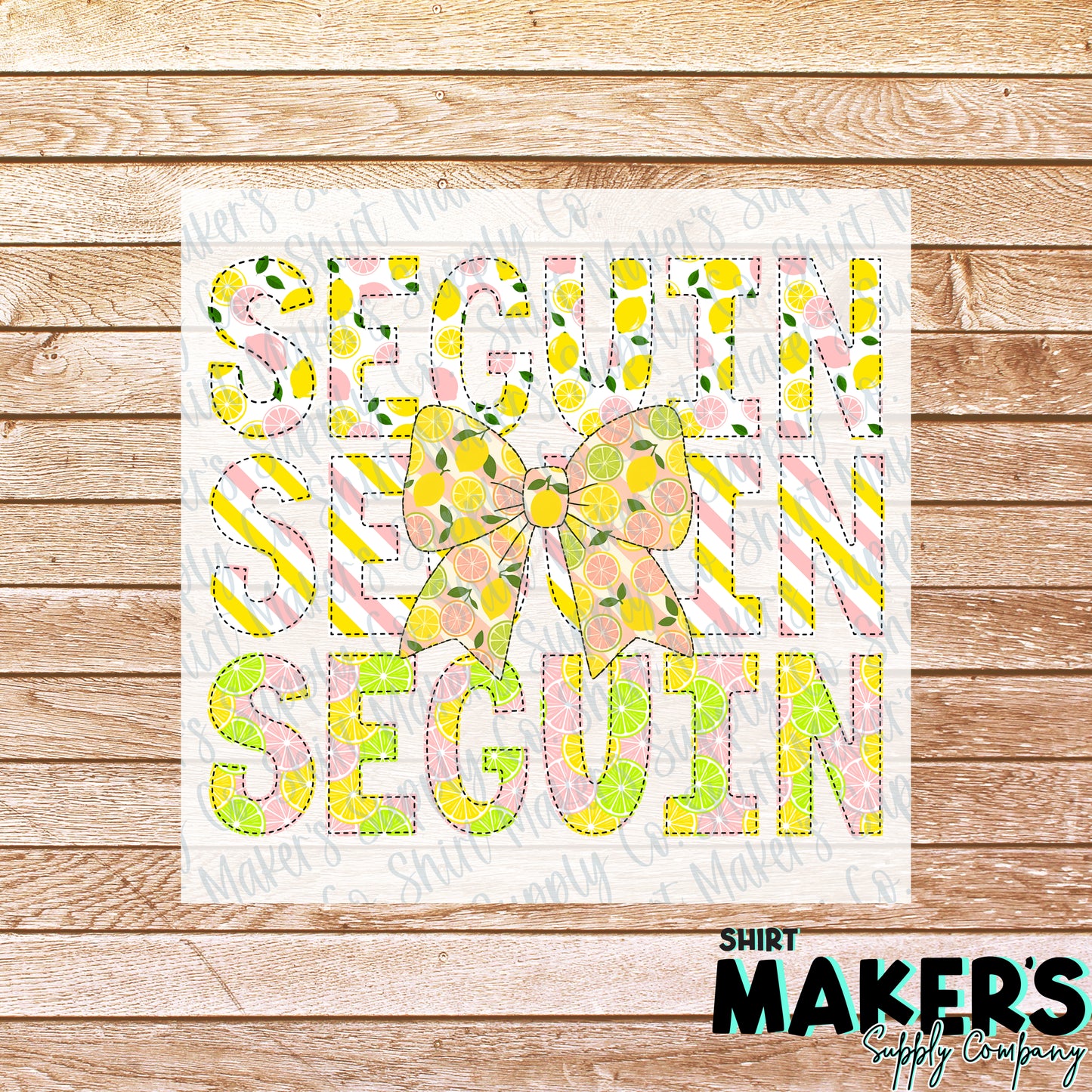 Seguin Texas Lemon DTF or Sublimation Transfer
