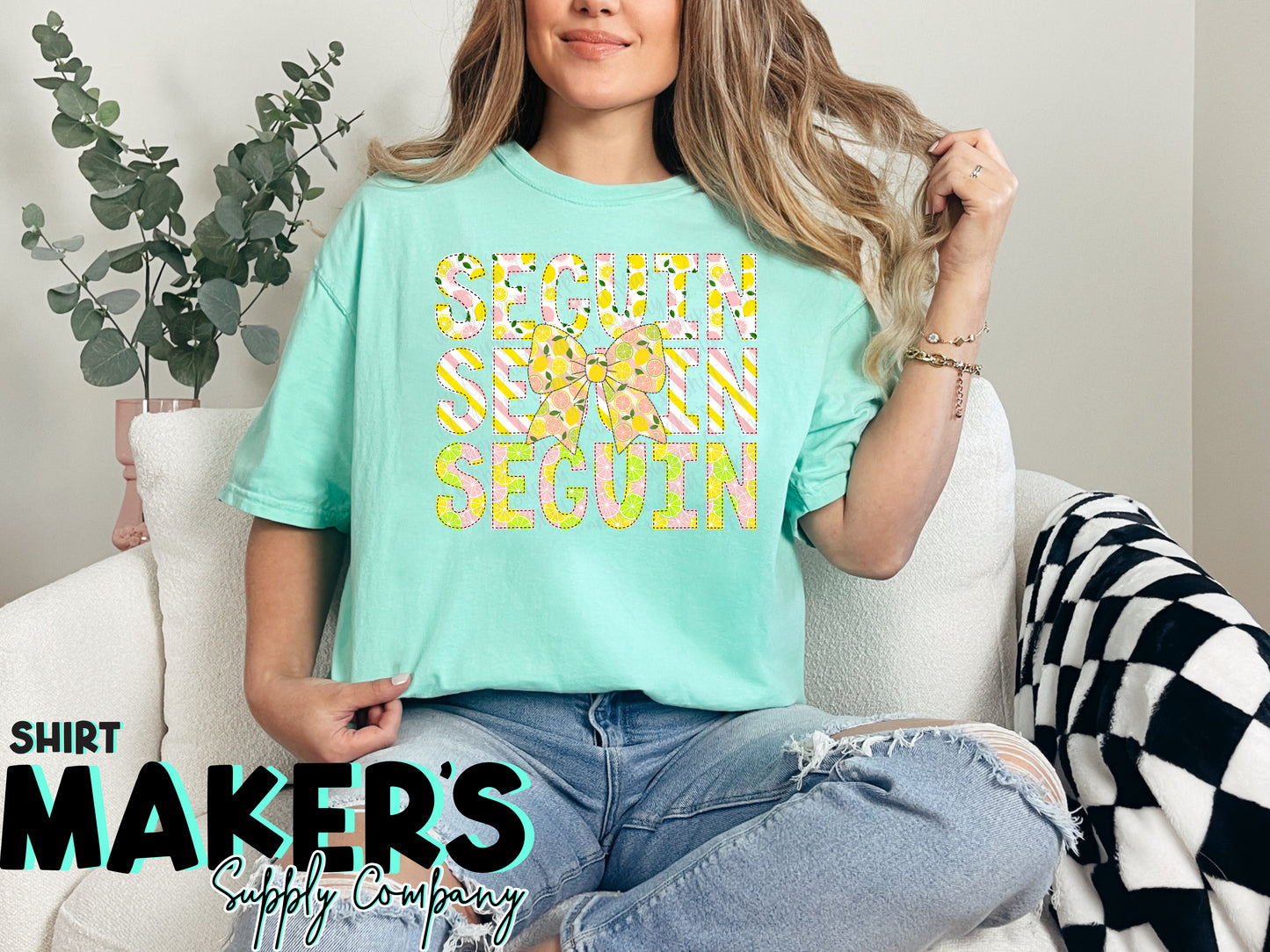 Seguin Texas Lemon DTF or Sublimation Transfer