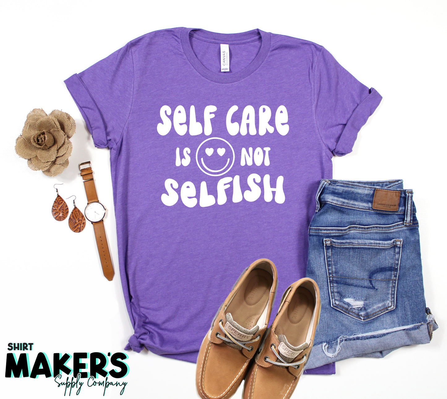 Self Care is Not Selfish Screen Print Transfer