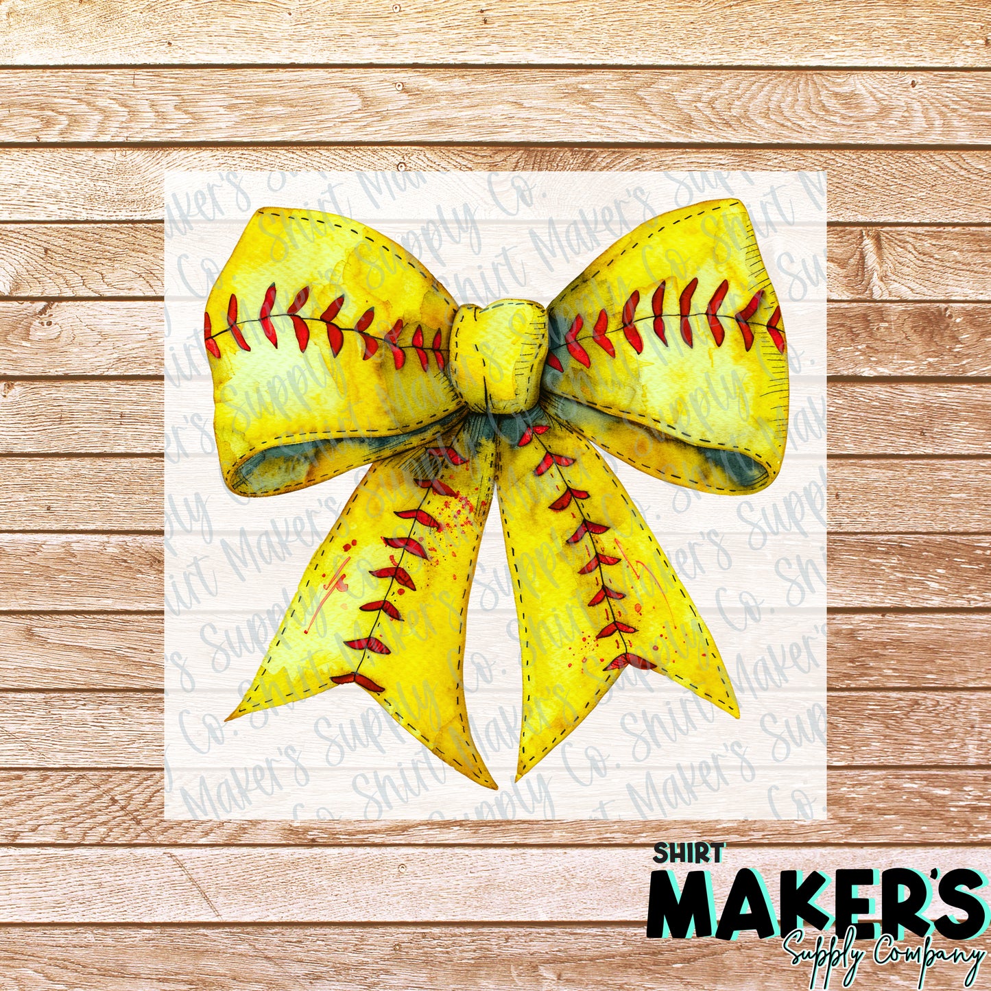 Softball Bow DTF or Sublimation Transfer