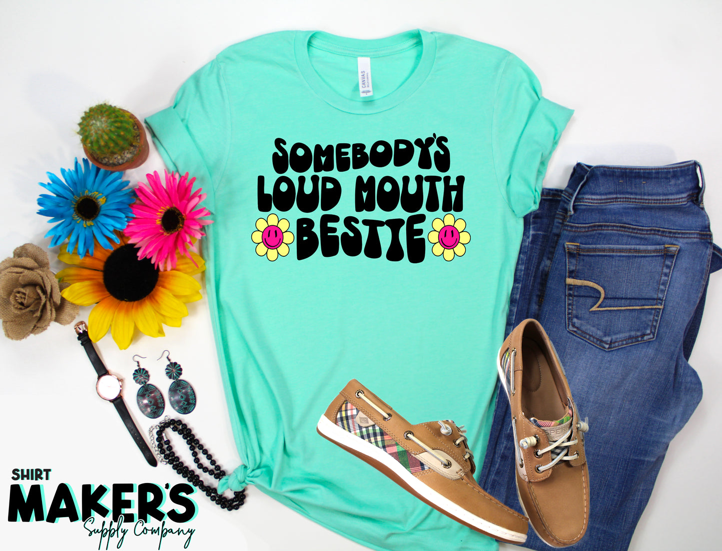 Loudmouth Bestie Mom Screen Print Transfer