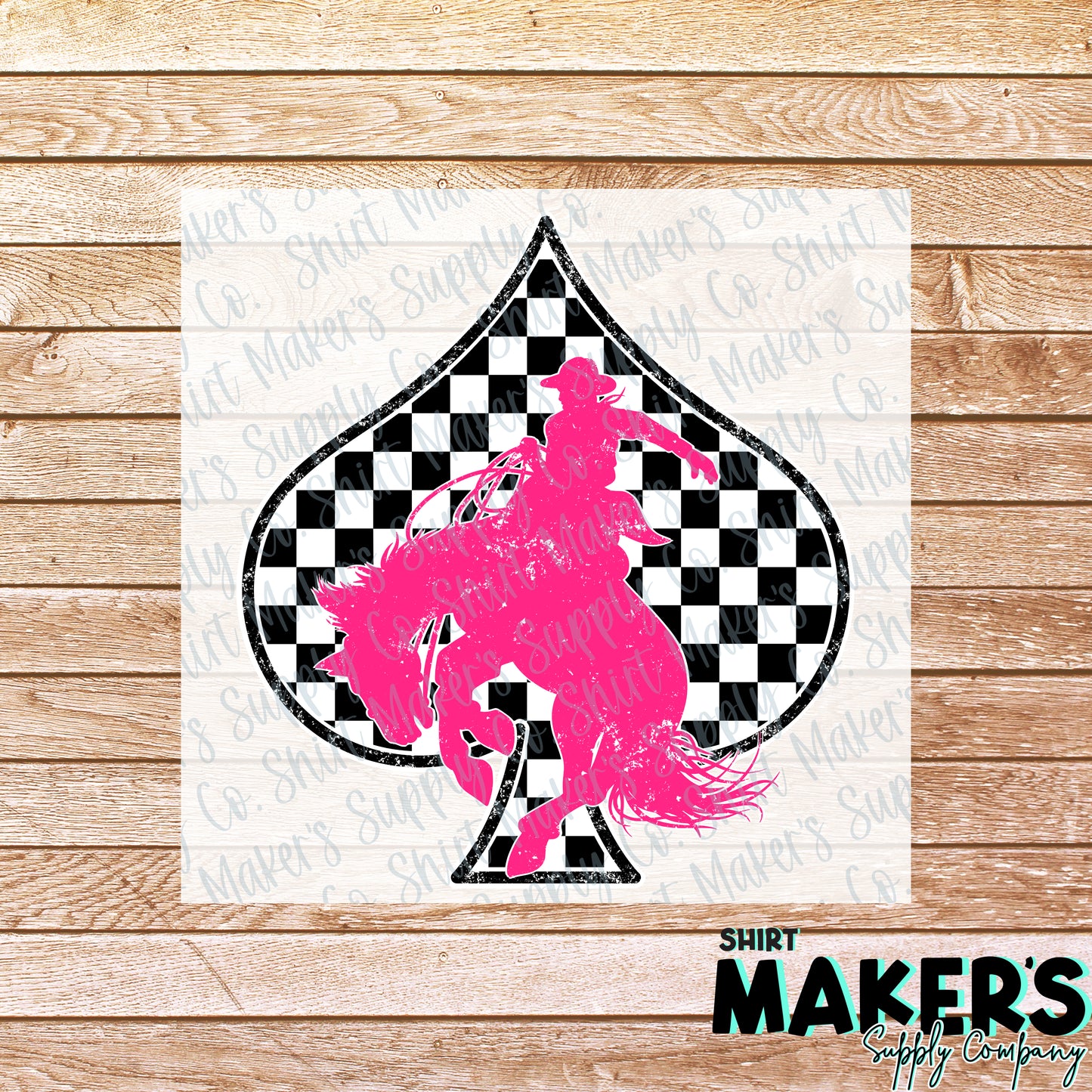 Spade Bronco DTF or Sublimation Transfer