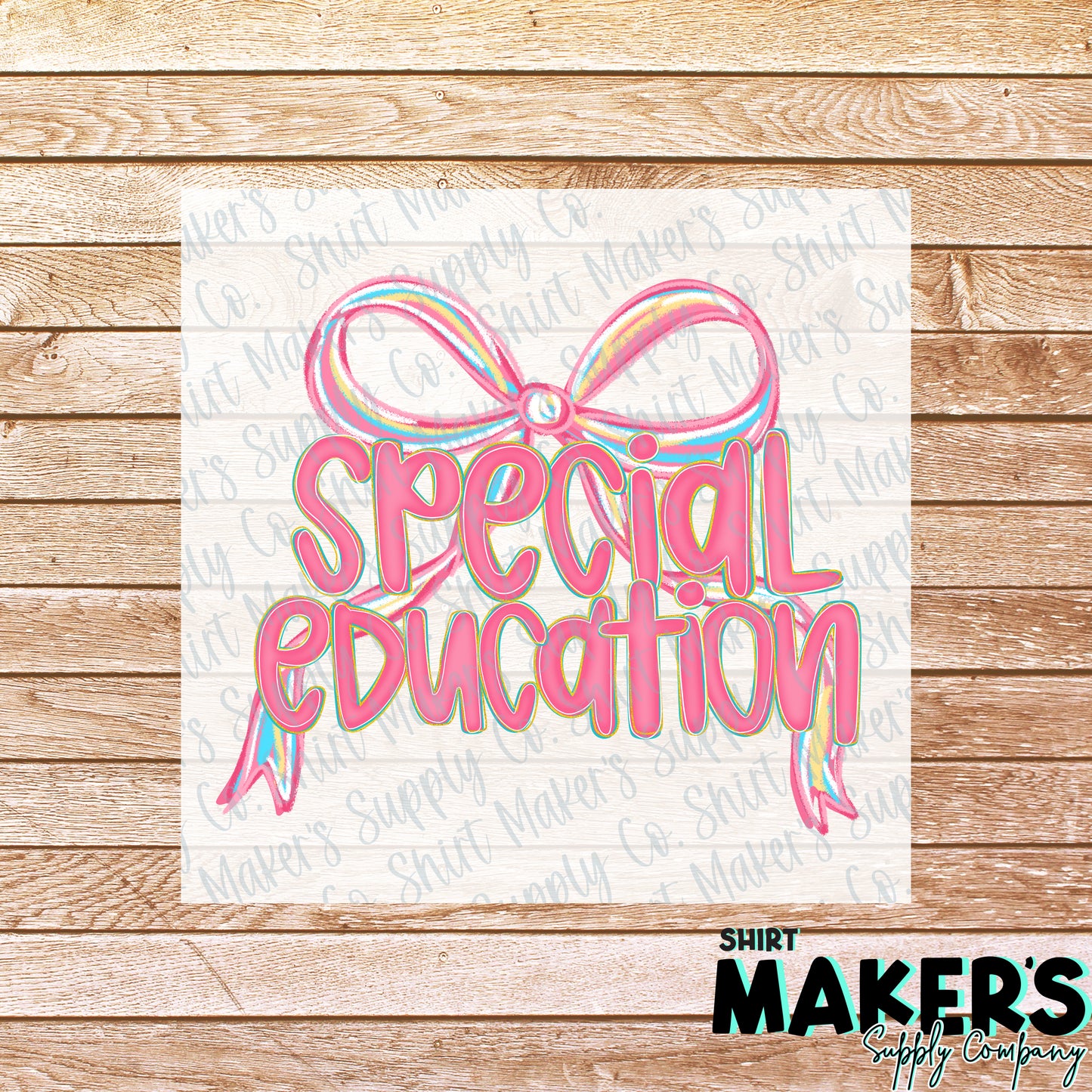 Special Education Bow DTF or Sublimation Transfer
