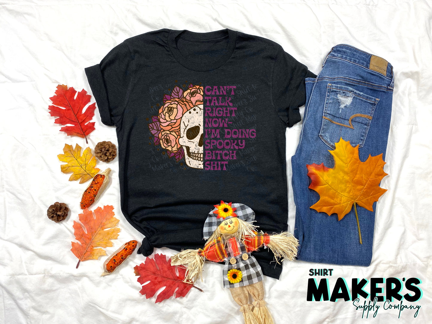 Spooky Bitch Shit Screen Print Transfer