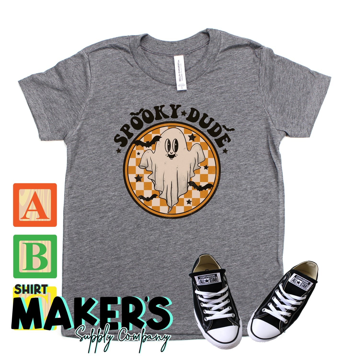 Spooky Dude Halloween Kids Screen Print Transfer