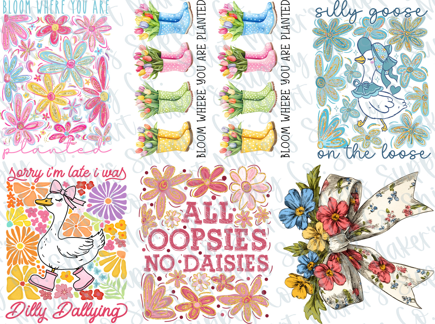 Spring Blooms #1 DTF Gang Sheet