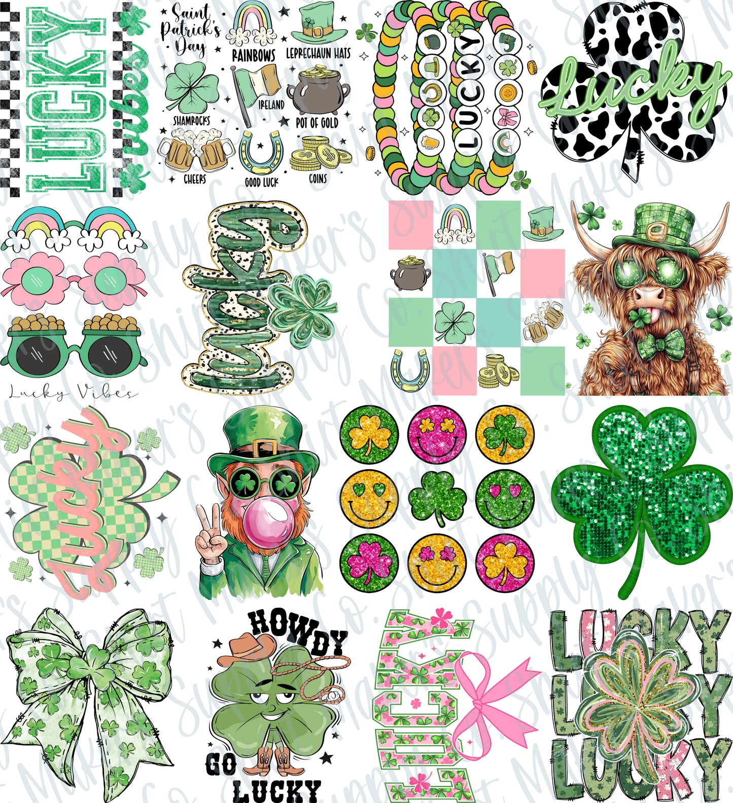 Kids St. Patrick's Day DTF Gang Sheet