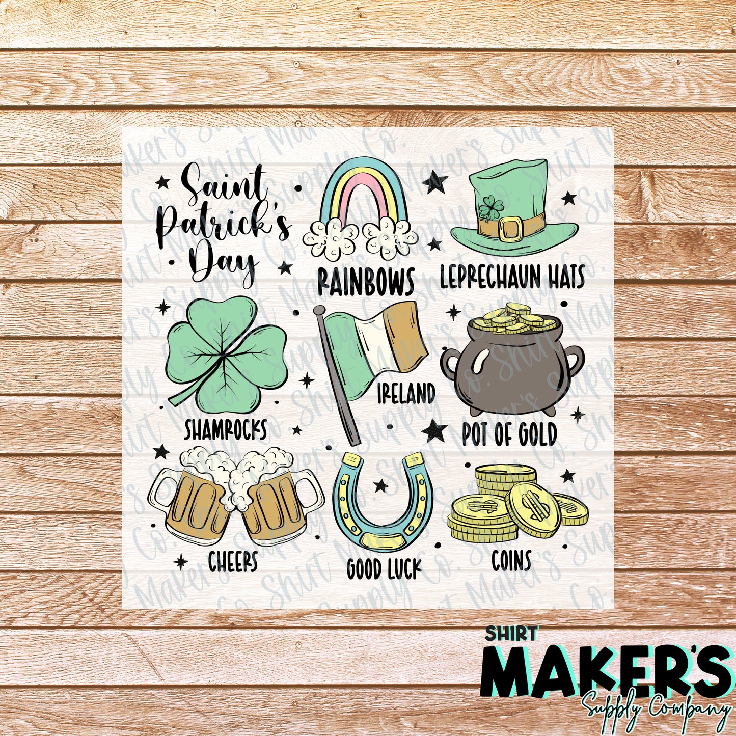 St. Patrick's Day DTF or Sublimation Transfer