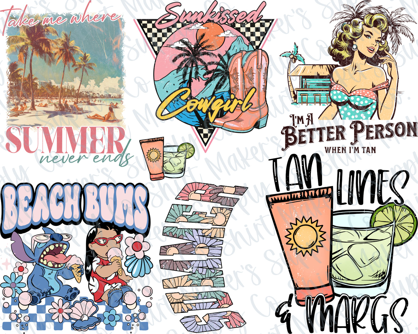 Summer #2 DTF Gang Sheet