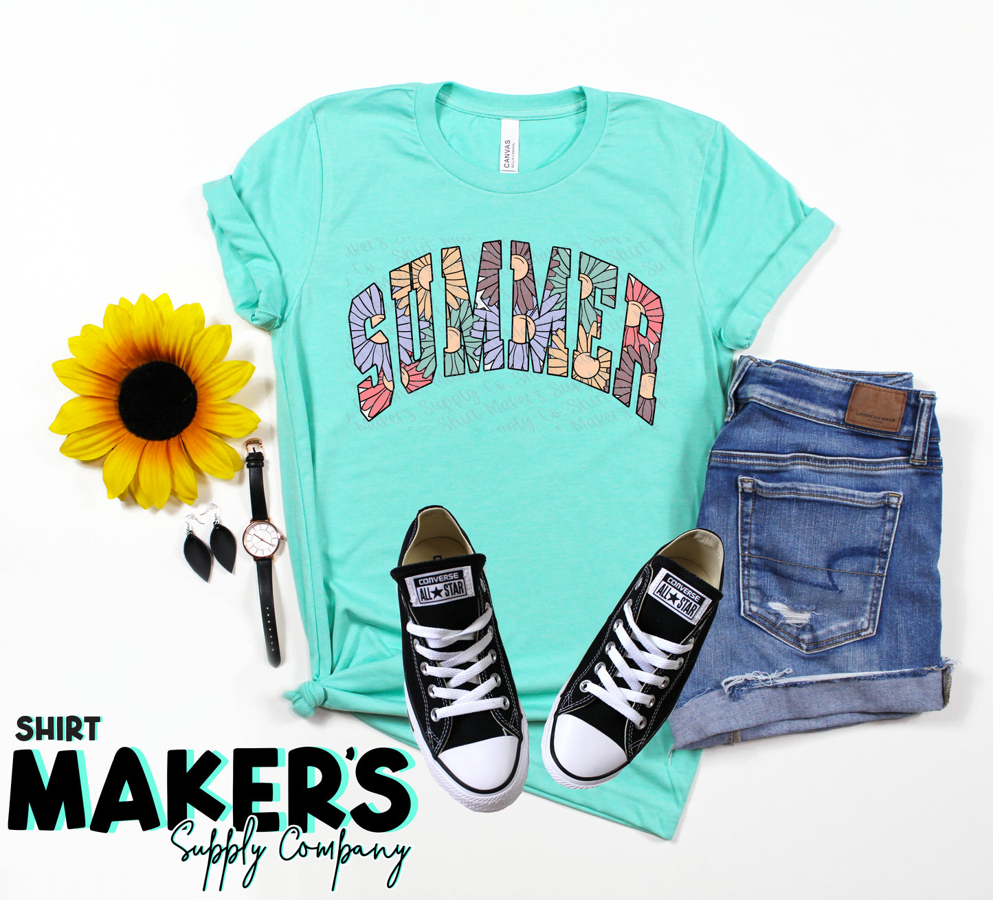 Summer Varsity Letters DTF or Sublimation Transfer