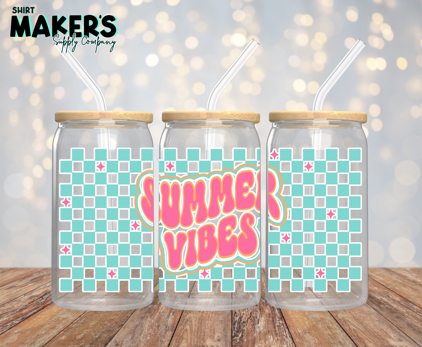 Summer Vibes 16 oz. or 40oz. Tumbler Wrap