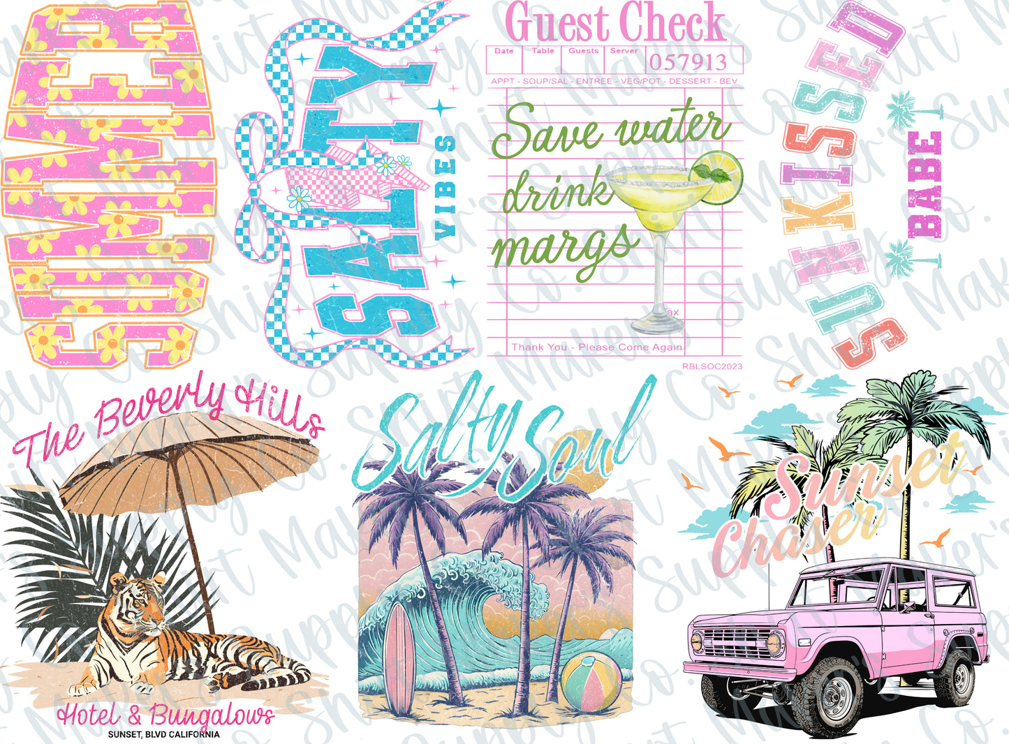 Summer #1 DTF Gang Sheet