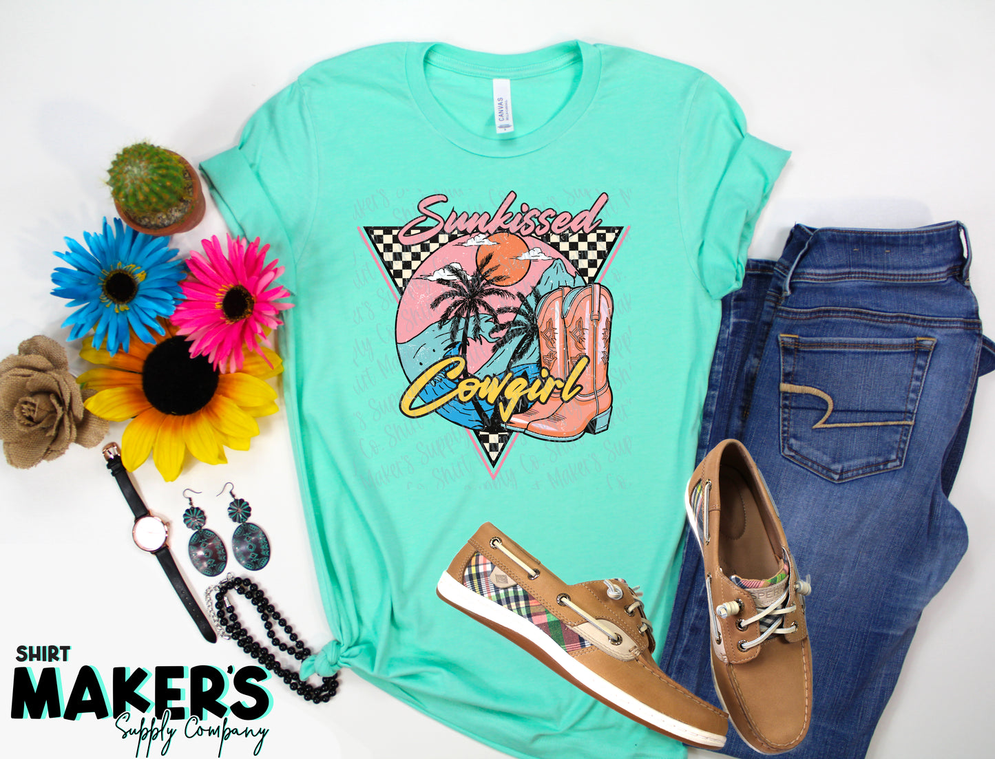 Sunkissed Cowgirl DTF or Sublimation Transfer