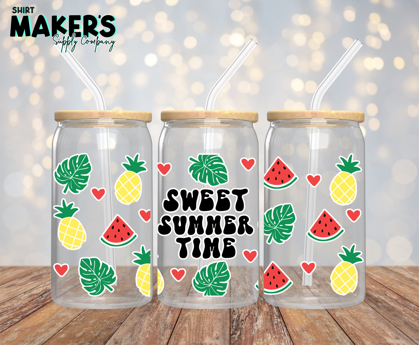 Sweet Summer Time 16 oz. or 40oz. Tumbler Wrap