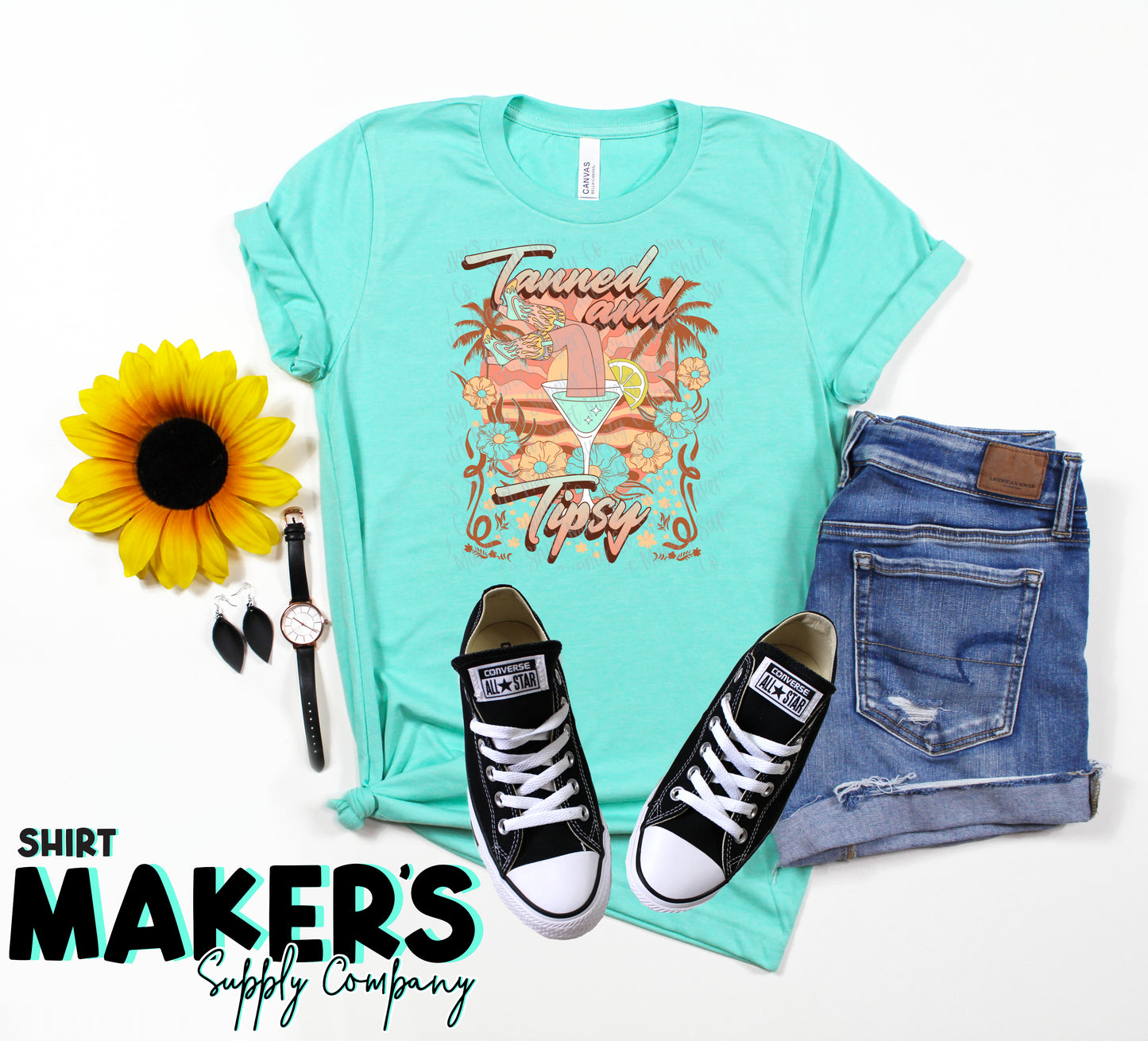 Tanned and Tipsy DTF or Sublimation Transfer