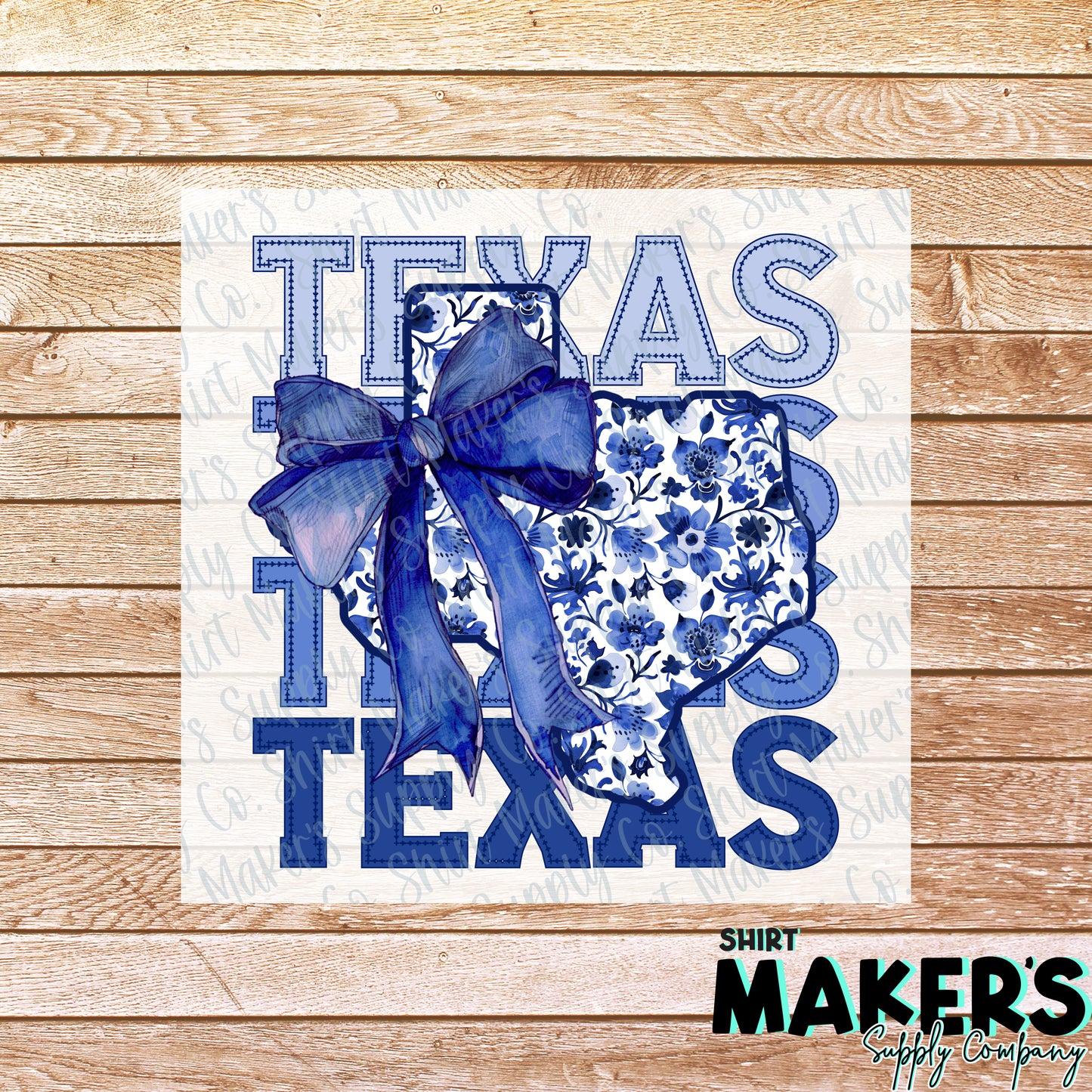 Texas Stacked Bow DTF or Sublimation Transfer
