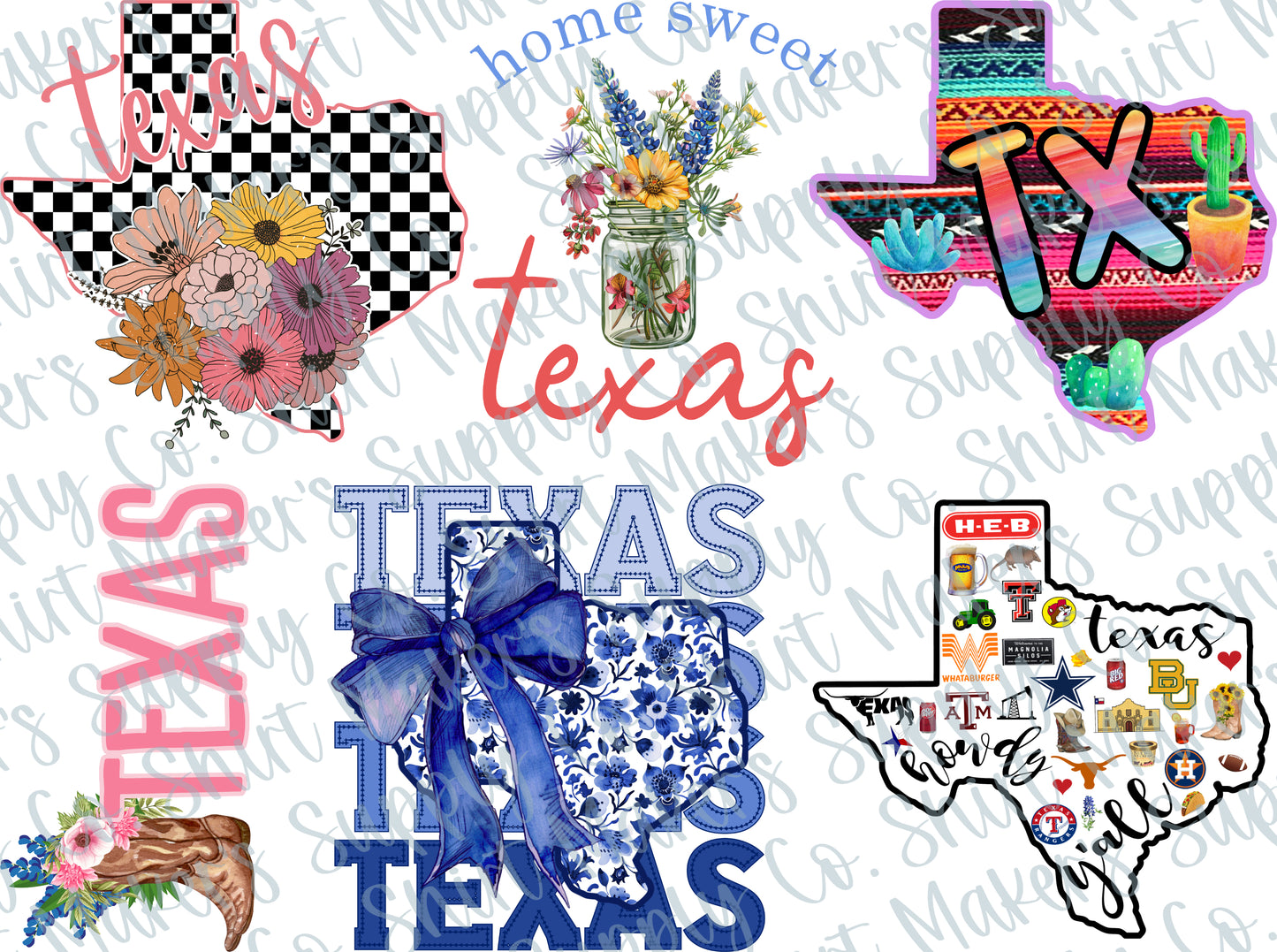 Texas DTF Gang Sheet