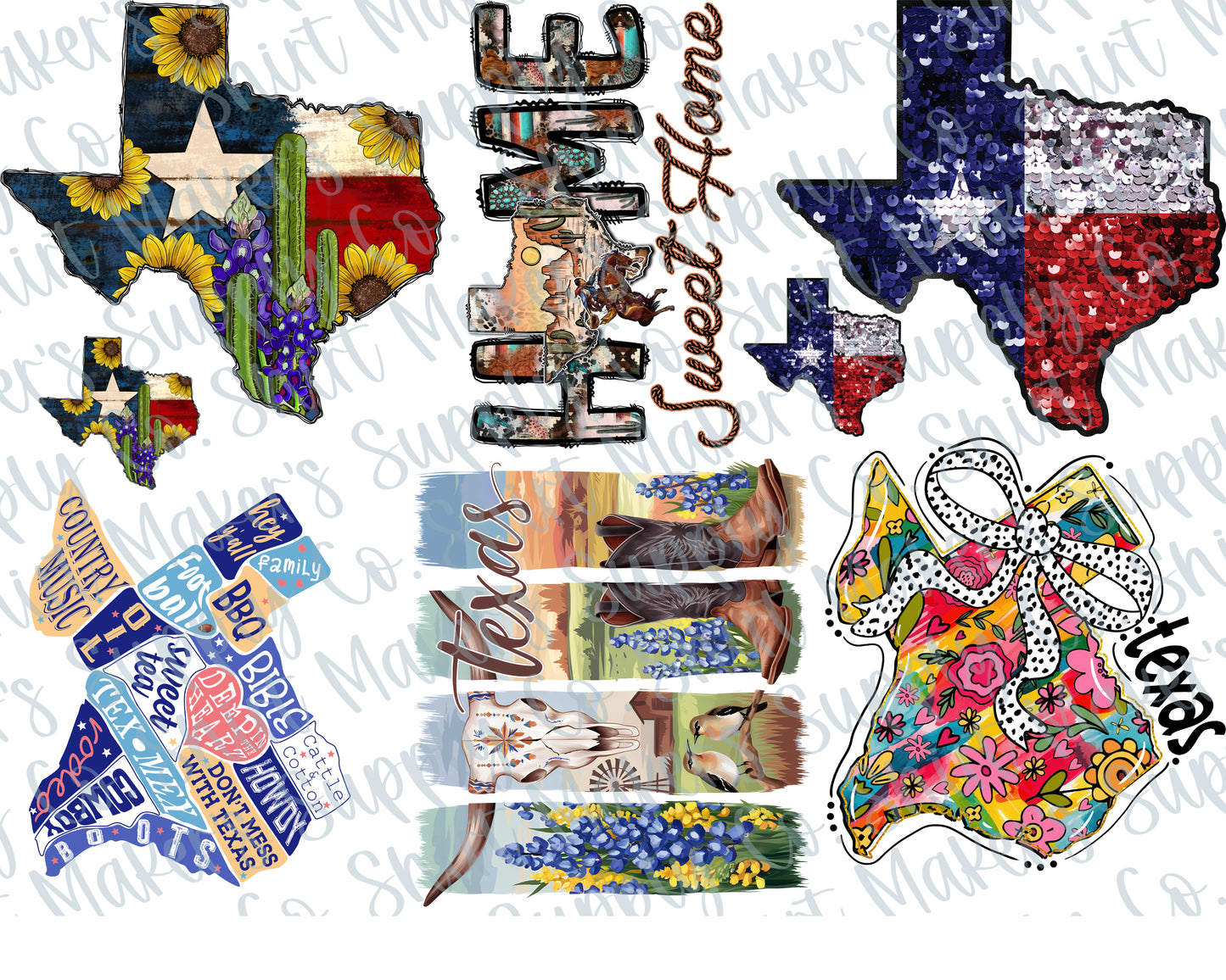 Texas #2 DTF Gang Sheet