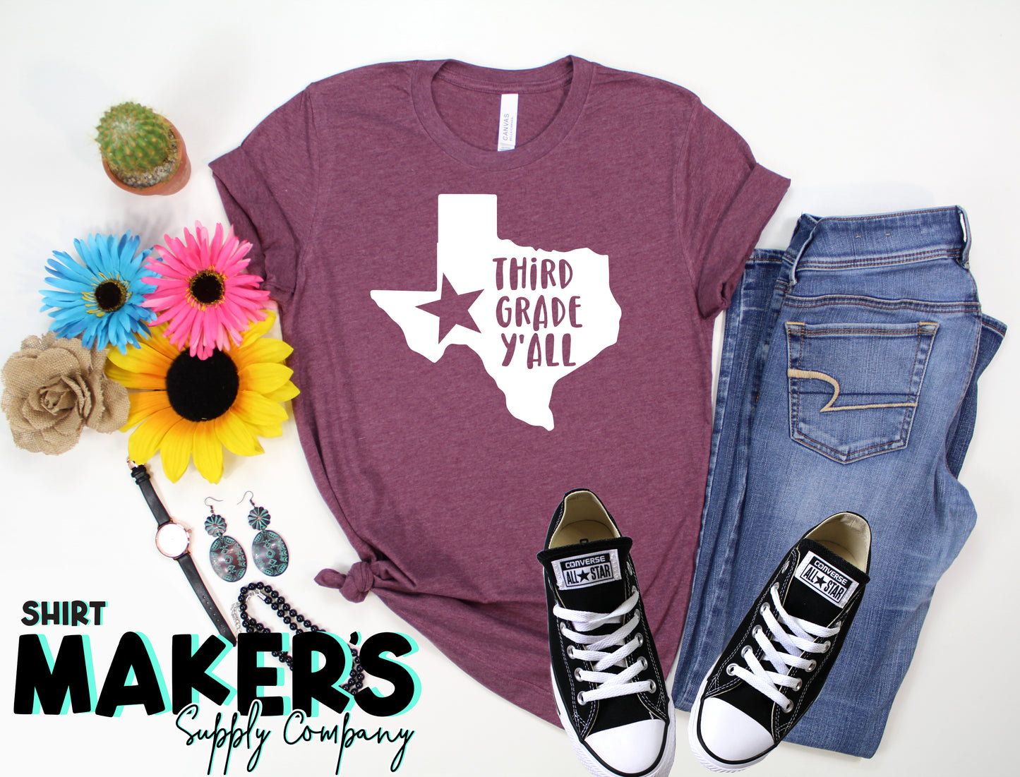 Third Grade Y'all Screen Print Transfer