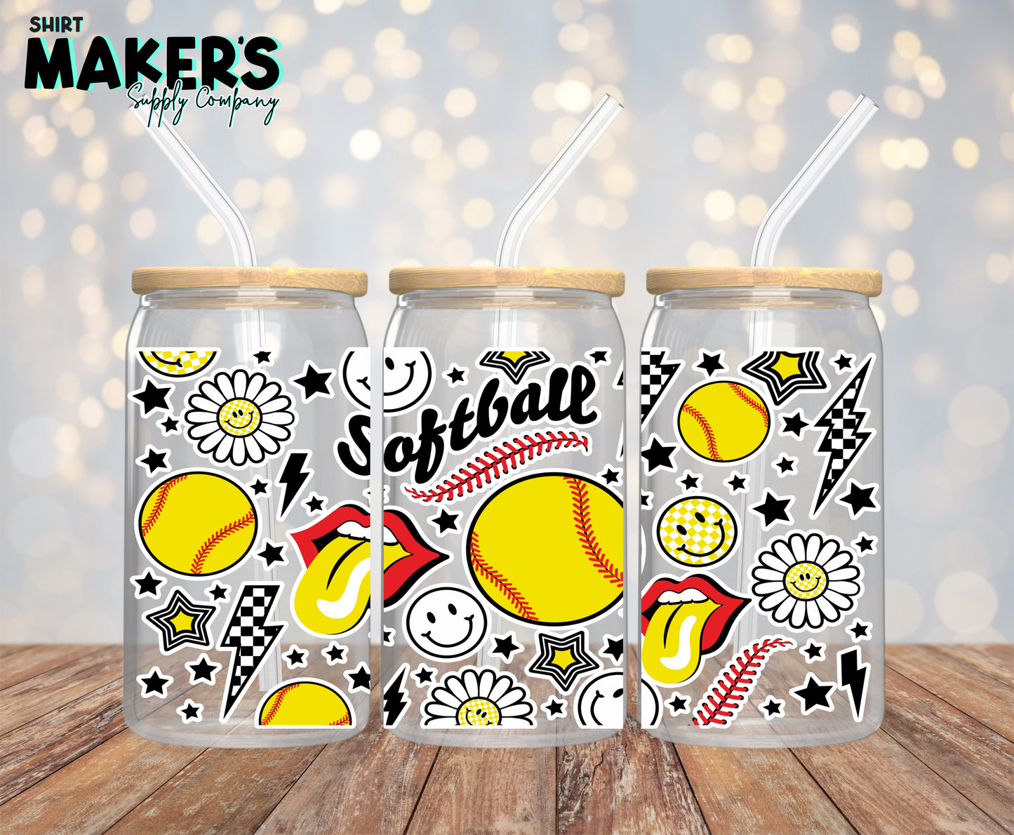 Softball 16 oz. or 40oz. Tumbler Wrap