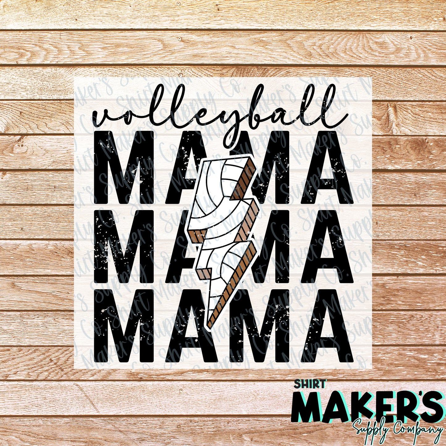 Volleyball Mama Bolt DTF or Sublimation Transfer
